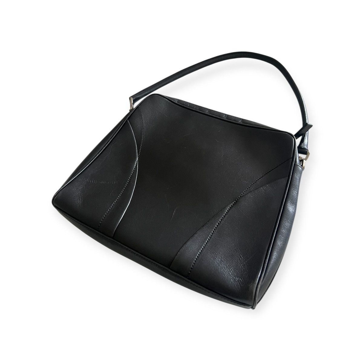 Prada Authentic Vintage PRADA Vitello Leather Shoulder Bag – Black Size ONE SIZE - 19 Thumbnail