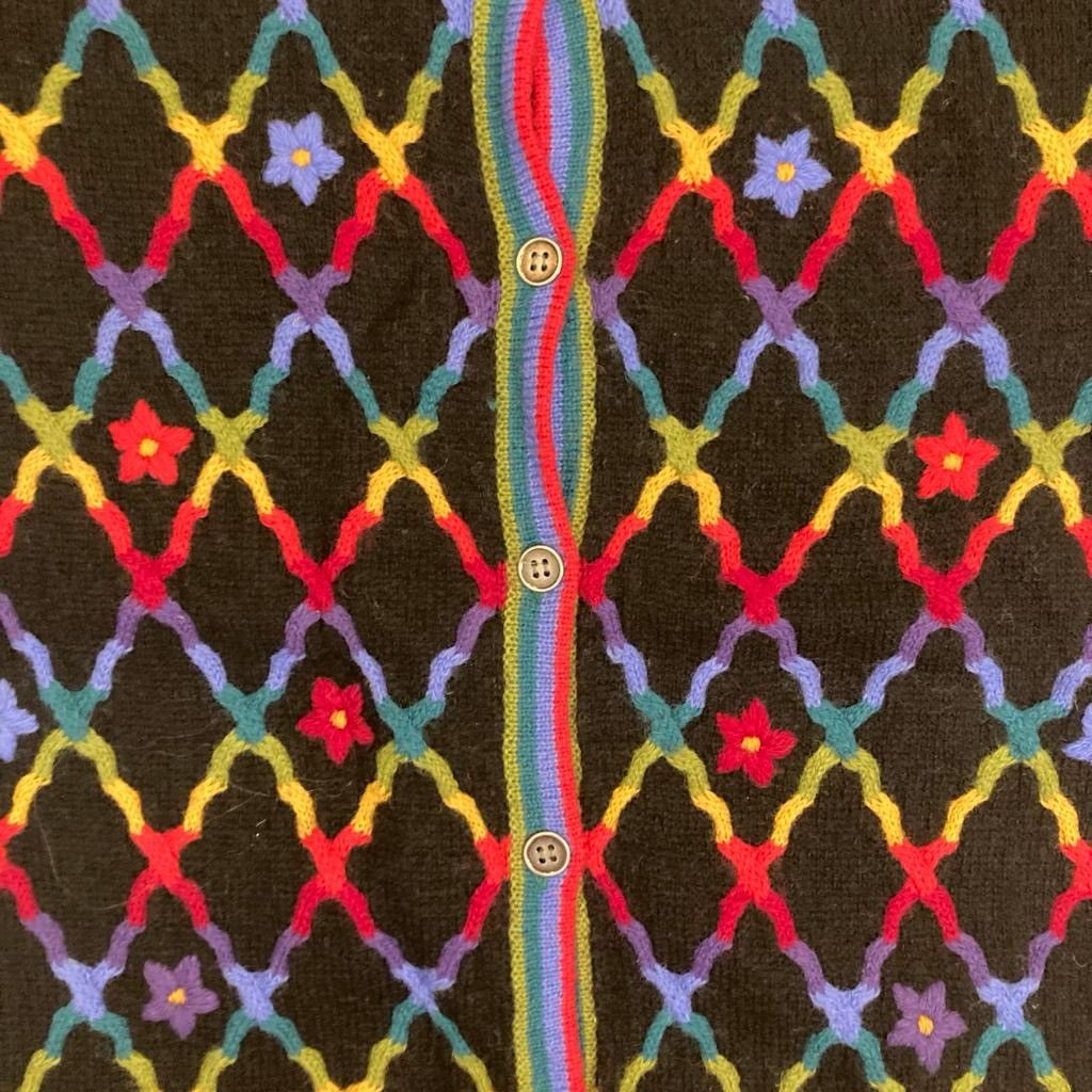 Vintage Vintage Tulchan Multicolour Cardigan Sweater Retro Size US S / EU 44-46 / 1 - 4 Thumbnail