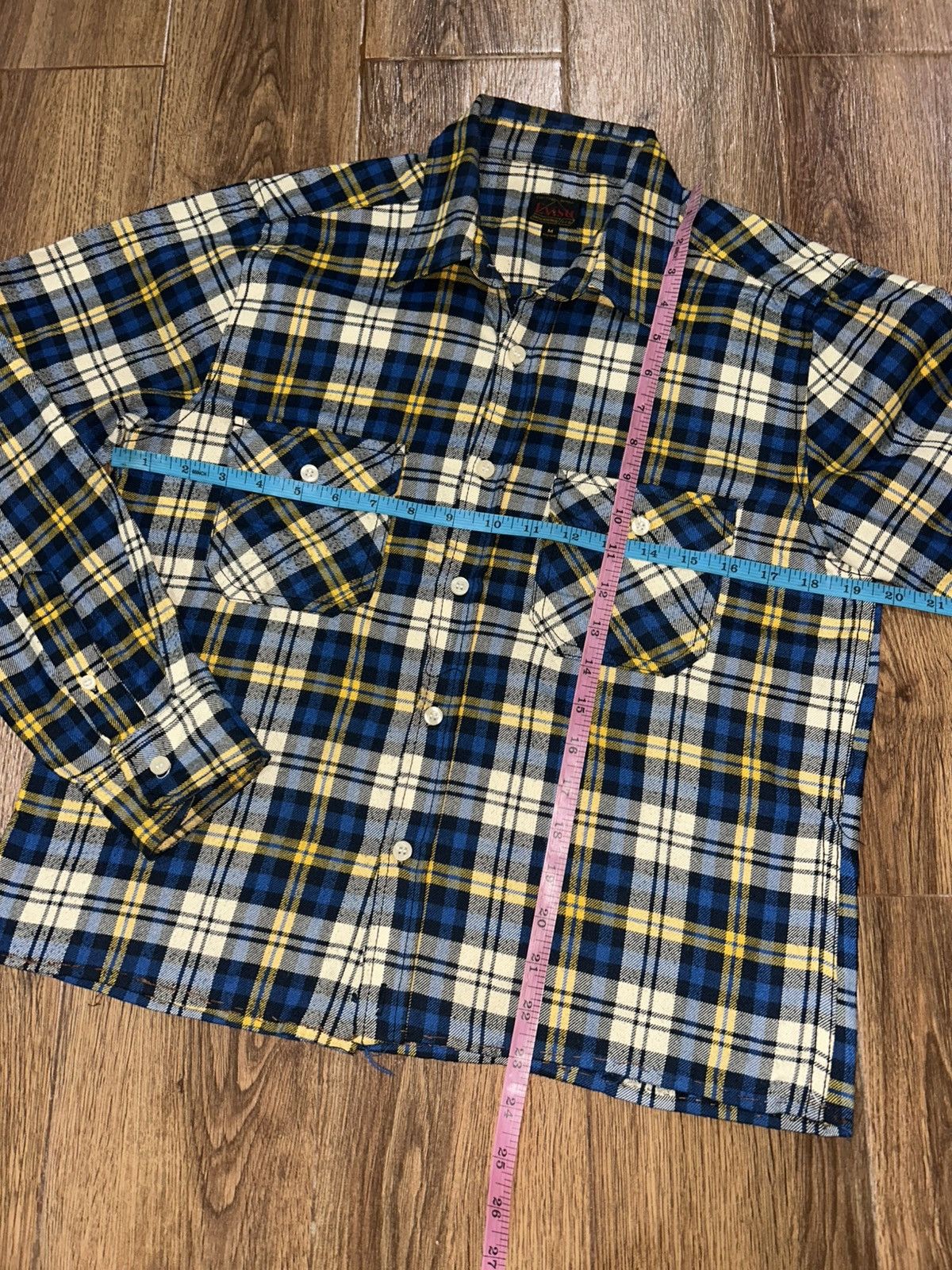 Evisu Evisu Cropped Plaid Check Flannel Shirt Size M / US 6-8 / IT 42-44 - 12 Thumbnail