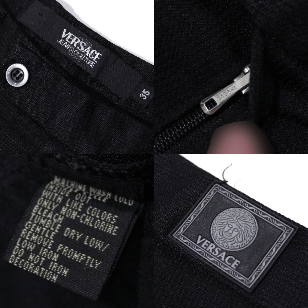 Versace 80S Textured Pants Vintage Size US 35 - 7 Thumbnail