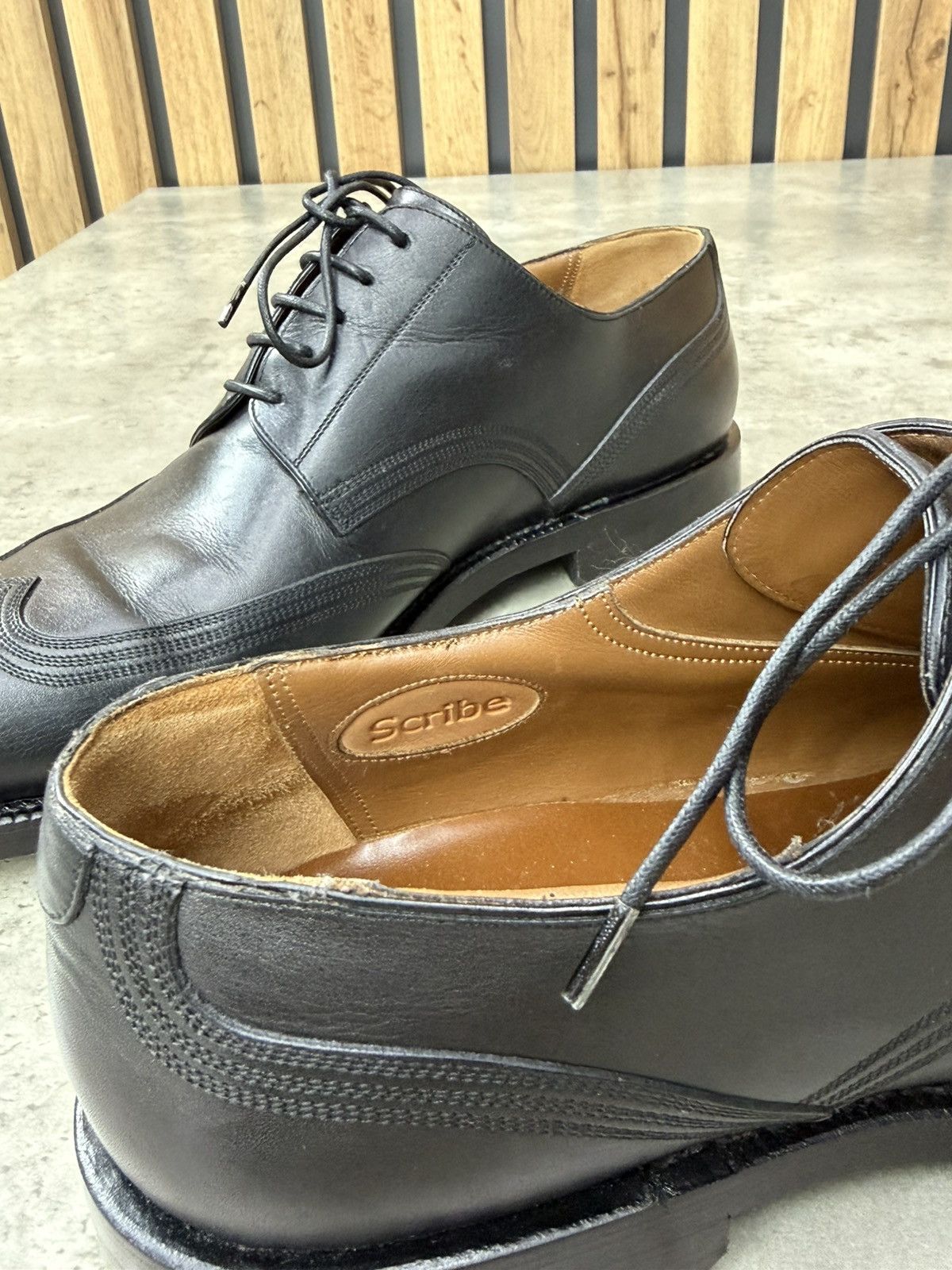 Bally Bally Scribe Black Leather Derby Shoes US 10 Size US 10 / EU 43 - 18 Thumbnail