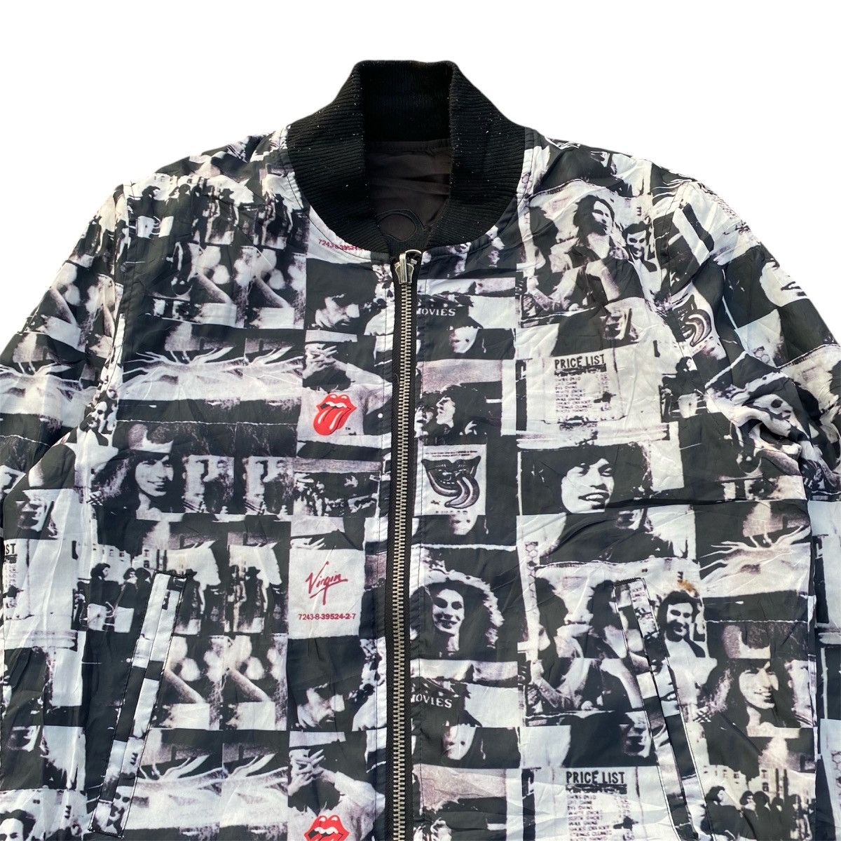 JACKROSE × Japanese Brand × The Rolling Stones Jack Rose x The Rolling Stones Reversible Bomber Jacket Size US M / EU 48-50 / 2 - 12 Thumbnail