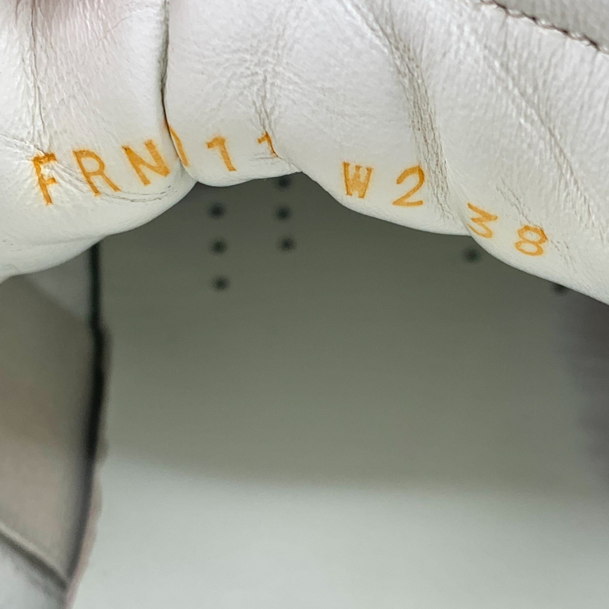 Valentino Valentino White & Gold Leather Studded Strap Sneakers Size US 7 / IT 37 - 6 Thumbnail