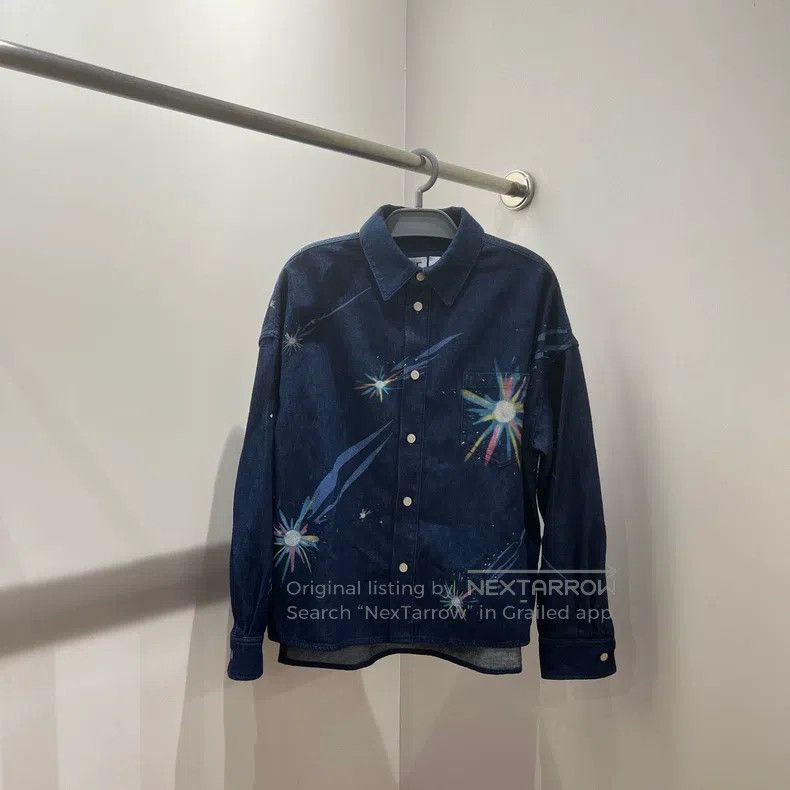 Loewe Loewe Collaboration Print Denim Long Sleeve Shirt Size XXS / US 00 / IT 34 - 1 Thumbnail