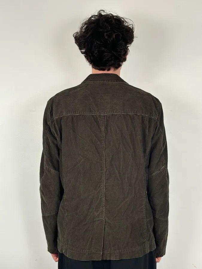 Marithe + Francois Girbaud FW2000 Marithé + François Girbaud Dark Green Corduroy Blazer Jacket Size 44R - 3 Thumbnail