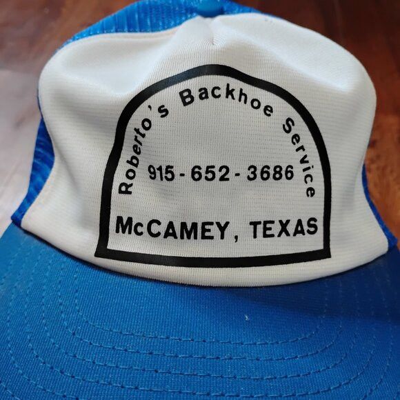 Other Vintage Roberto's Backhoe Service Texas Snap Trucker Hat Cap Size ONE SIZE - 2 Thumbnail