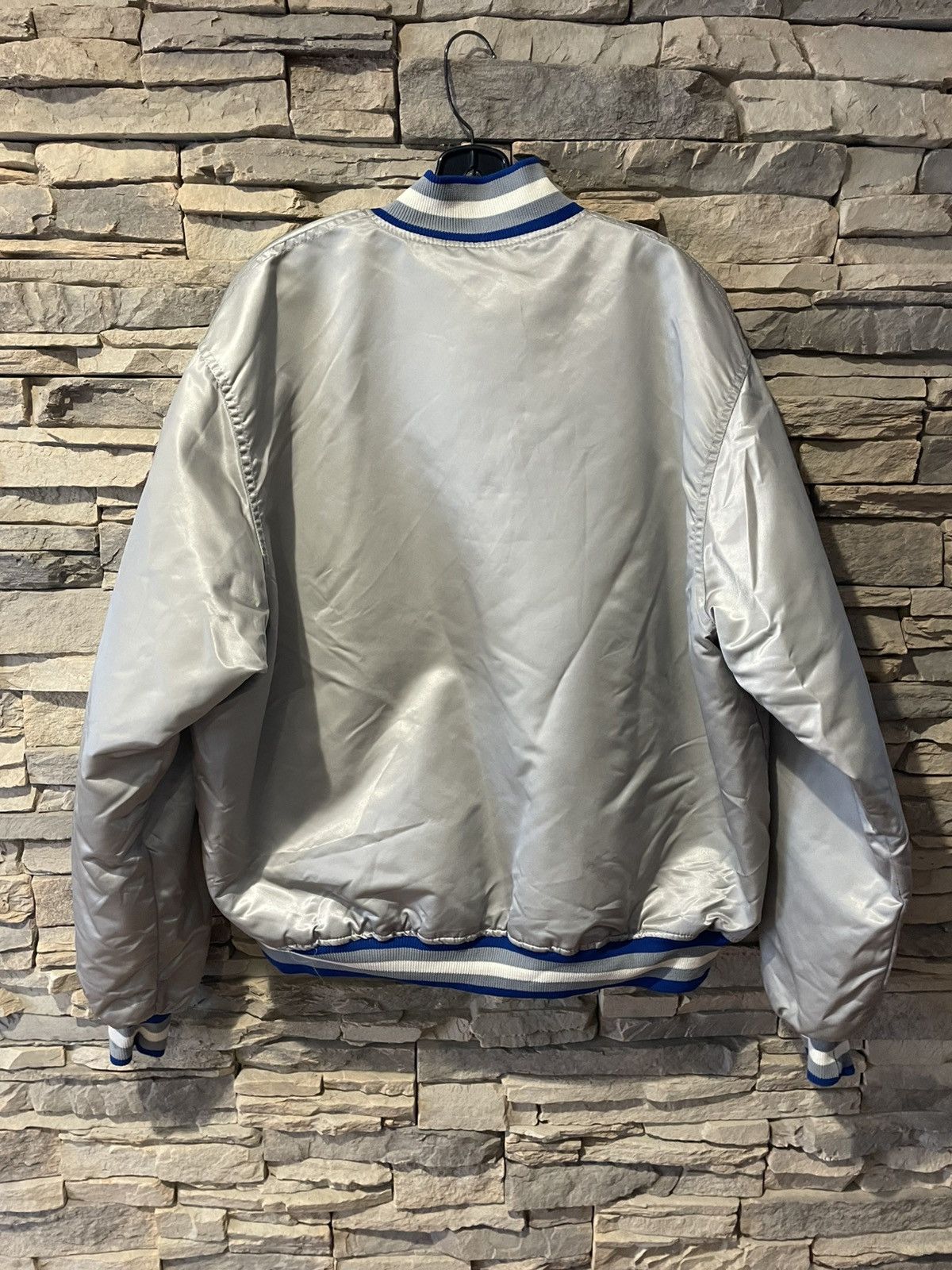 Starter Rare Vintage 80s Detroit Lions Stater Satin Jacket Size US XXL / EU 58 / 5 - 7 Thumbnail