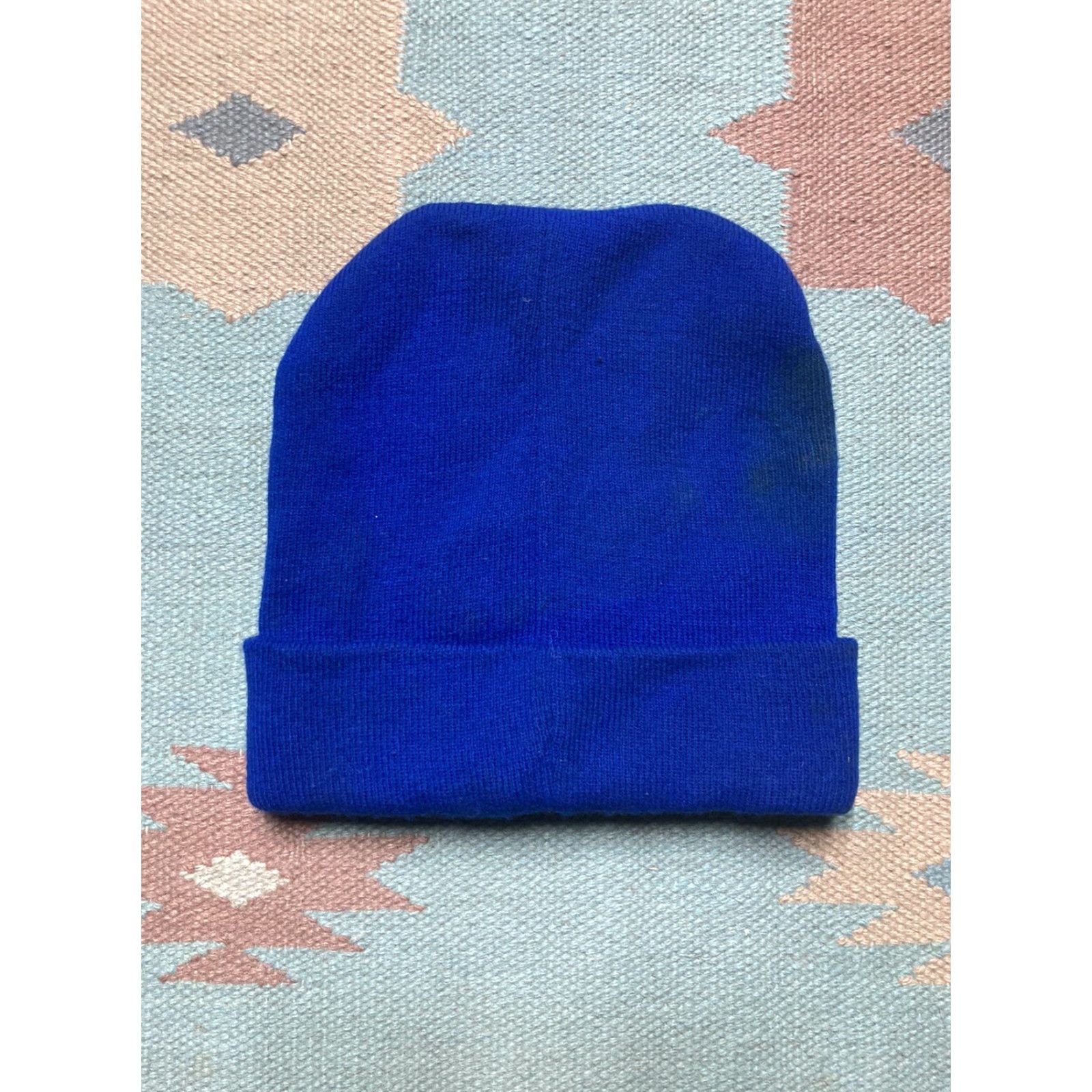 NFL VINTAGE Detroit Lions Beanie Skull Cap Skully NFL Football Big Logo Drew Pearson Men One Size Blue Logo Men/NFL? Size ONE SIZE - 4 Thumbnail