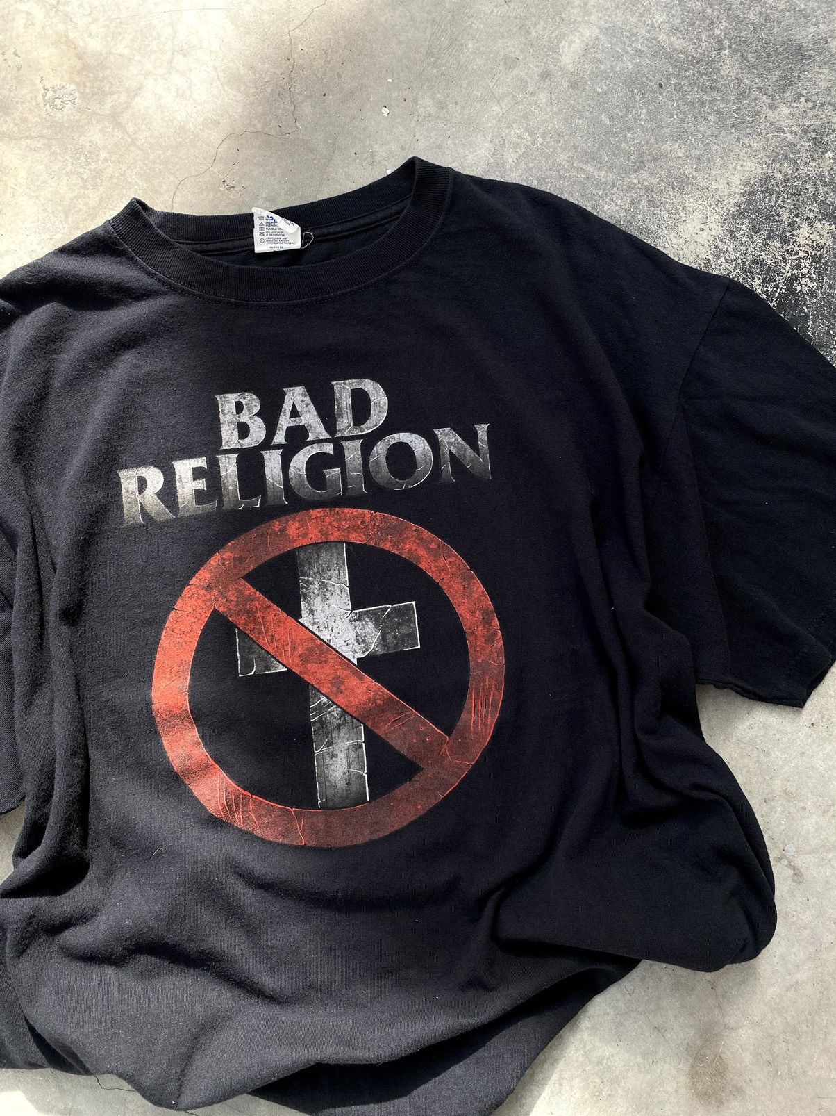 image of Band Tees x Religion Vintage Y2K Bad Religion 30 Fucking Years Anniversary in Black (Size 2XL)