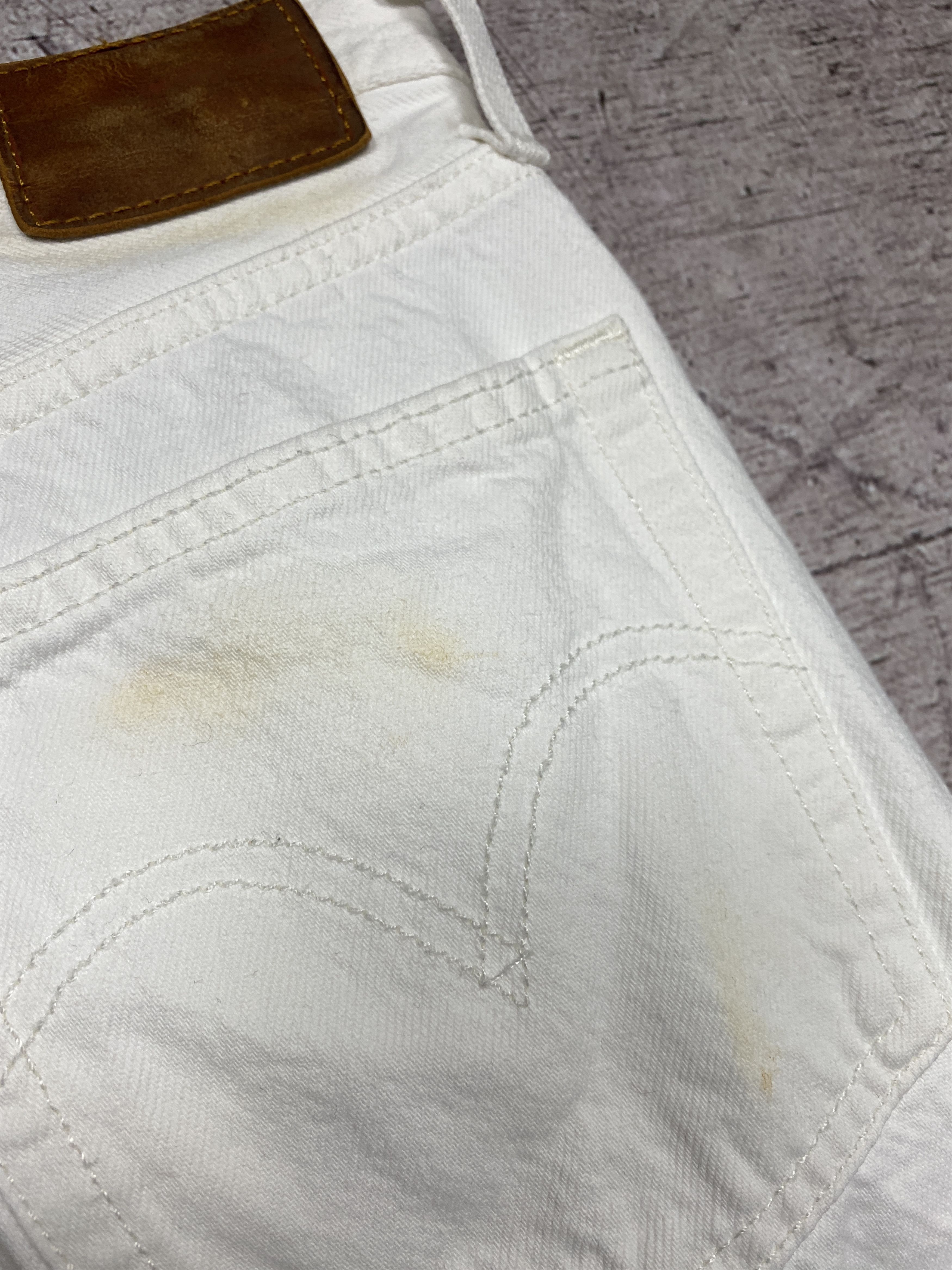 Levi's × Levi's Vintage Clothing Levis Womens White Denim Pants Jeans Size 27" / US 4 / IT 40 - 5 Thumbnail