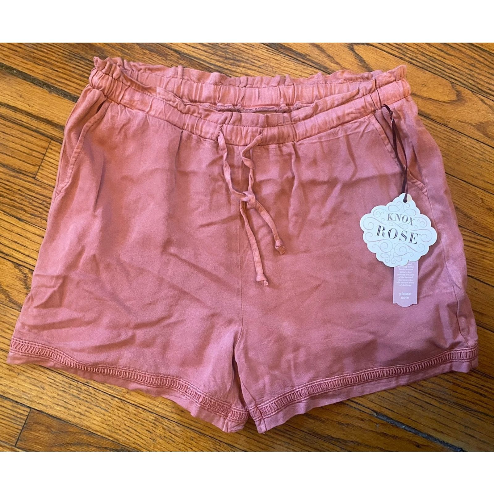 Other NWT Pull On Short Knox Rose Women S Pockets Rose Elastic $20 Size 28" / US 6 / IT 42 - 1 Thumbnail