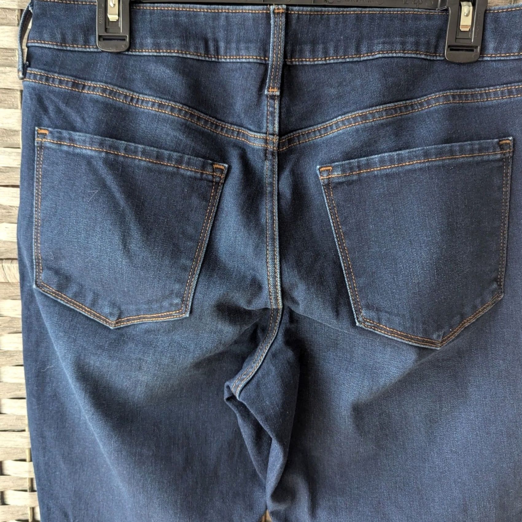 Old Navy Old Navy Kicker Boot-Cut Jeans Womens 12 Tall Mid-Rise Dark Wash Denim Indigo Boots-cut? Size 34" / US 12 / IT 48 - 4 Thumbnail