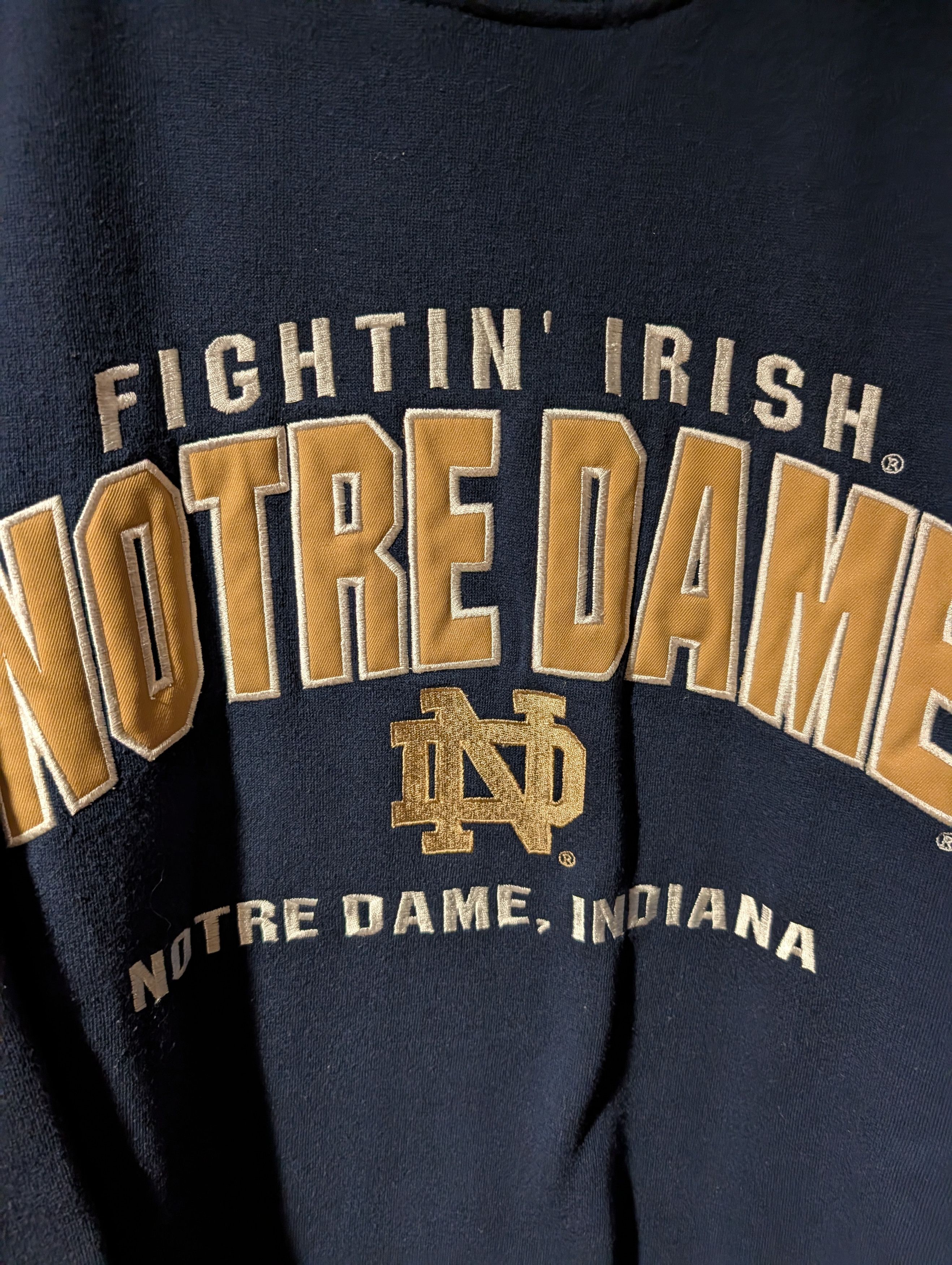 NCAA Vintage Lee Sport Notre Dame Fighting Irish Sweatshirt Size US XXL / EU 58 / 5 - 2 Thumbnail