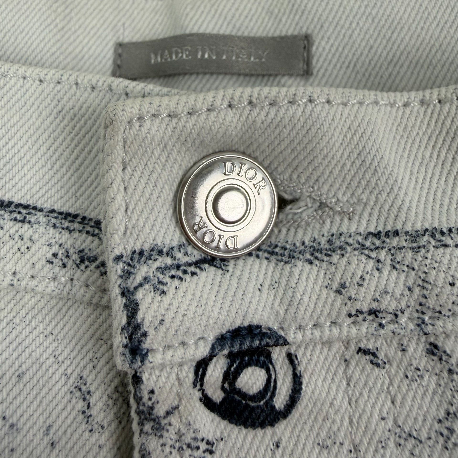 Dior DIOR Men's Cargo Print Flared Jeans Size US 33 - 4 Thumbnail