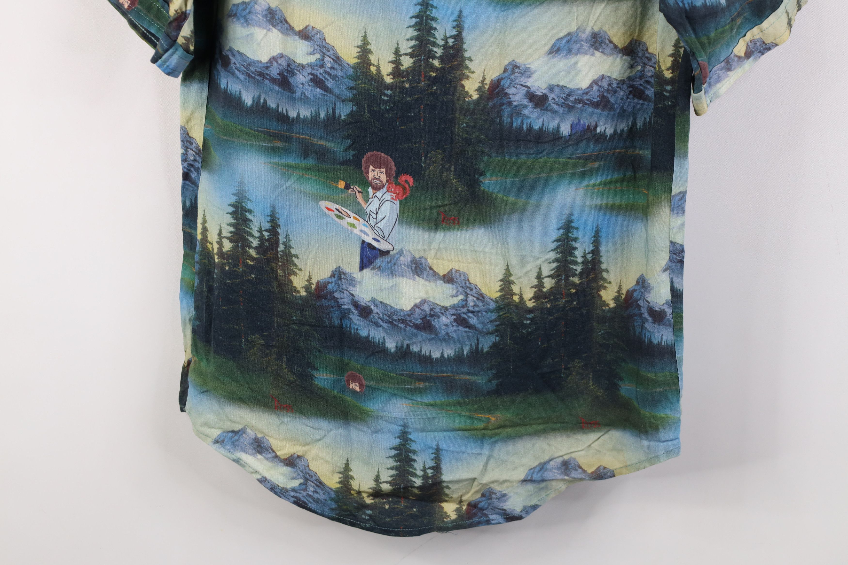 Vintage The Roosevelts RSVLTS x Bob Ross Happy Trees Button Shirt Size US XS / EU 42 / 0 - 15 Thumbnail