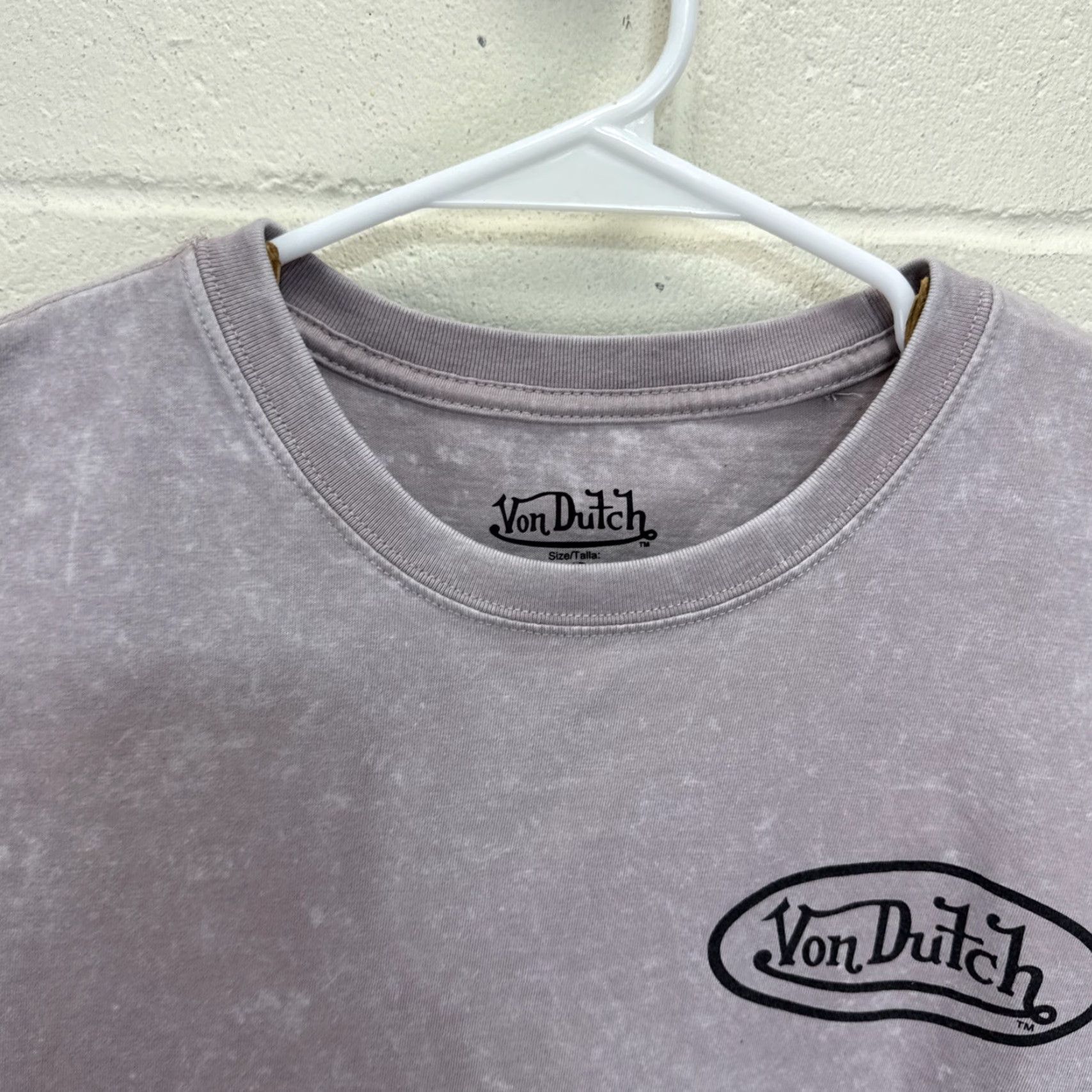 Von Dutch VON DUTCH ACID WASH EMBLEM LOGO EAGLE ROSES T SHIRT GREY Large Size US L / EU 52-54 / 3 - 4 Thumbnail