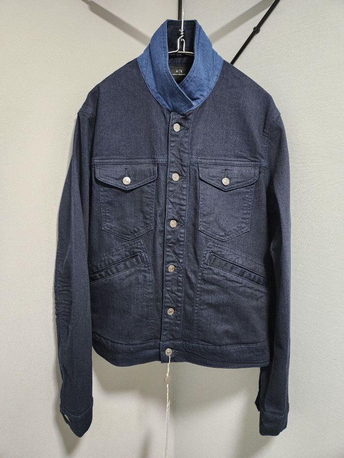 Armani Exchange Armani Exchange MODERN DENIM TRUCKER JACKET Size US M / EU 48-50 / 2 - 1 Thumbnail