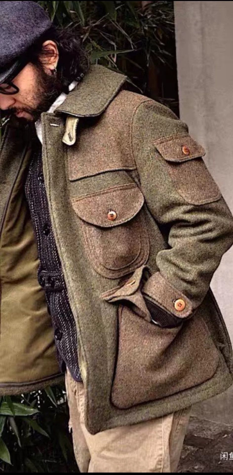 Freewheelers Freewheelers Green Turtle Hunting Coat Size US XXS / EU 40 - 1 Thumbnail