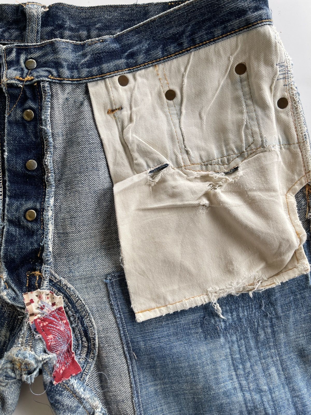 Studio D'Artisan Studio D'artisan Ripped Distressed Selvedge Denim Size US 32 / EU 48 - 21 Thumbnail