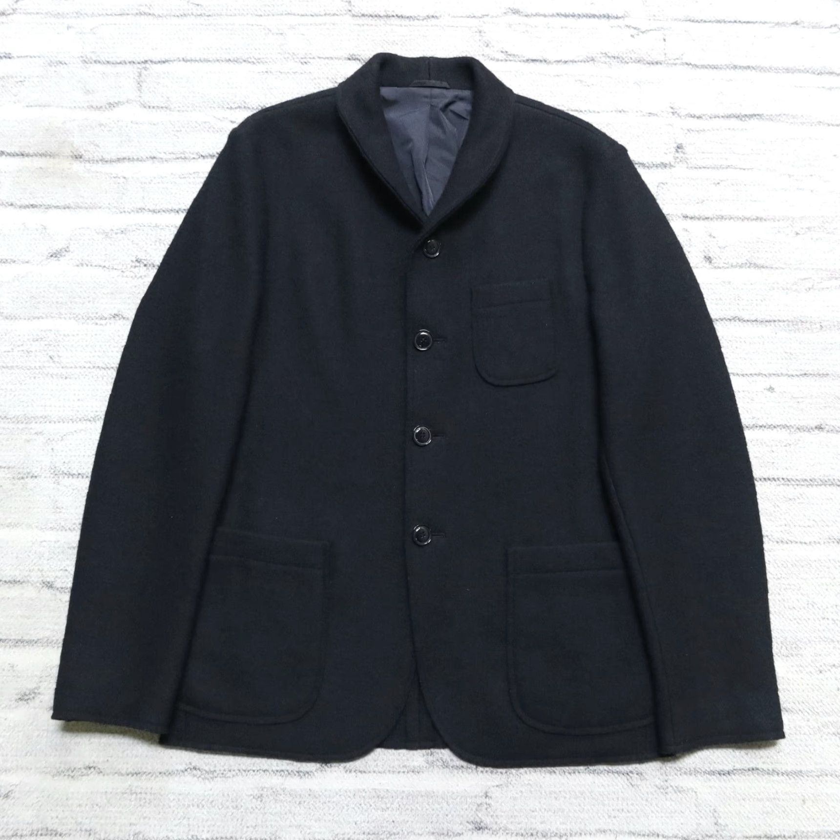 Aspesi Aspesi Wool Blazer Jacket Mens L Navy Blue Size 42R - 2 Thumbnail