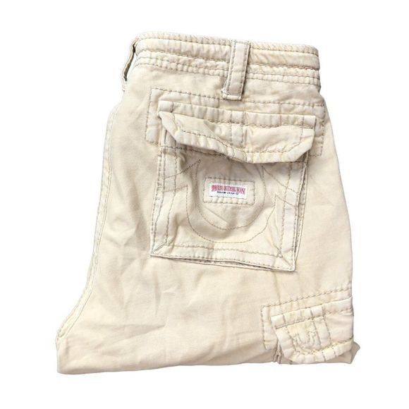 True Religion RARE True Religion Jeans Size 34 Cargo Pants Khaki Brown Size US 34 / EU 50 - 4 Thumbnail