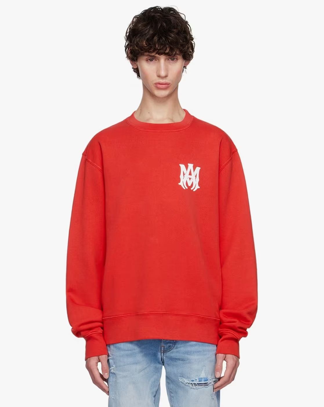 Amiri o1w1db10925 MA Core Logo Regular Fit Sweatshirt in Red Size US S / EU 44-46 / 1 - 1 Thumbnail