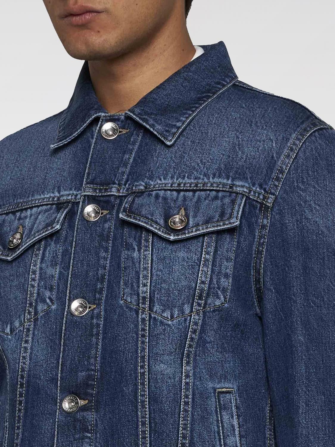 Brunello Cucinelli o1y0526 Denim Jacket in Blue Size US S / EU 44-46 / 1 - 2 Thumbnail