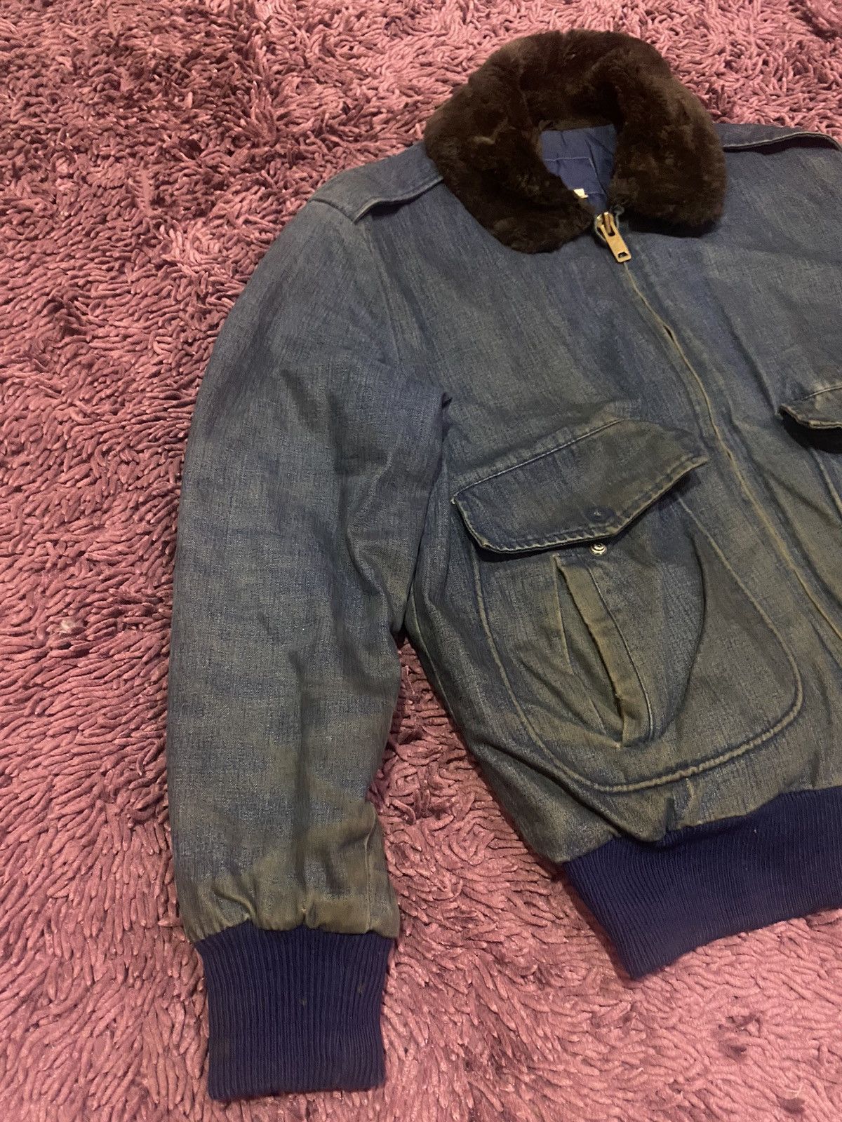 Edwin × Vintage Vintage Edwin Denim Quilted Winter Jacket Size US M / EU 48-50 / 2 - 9 Thumbnail