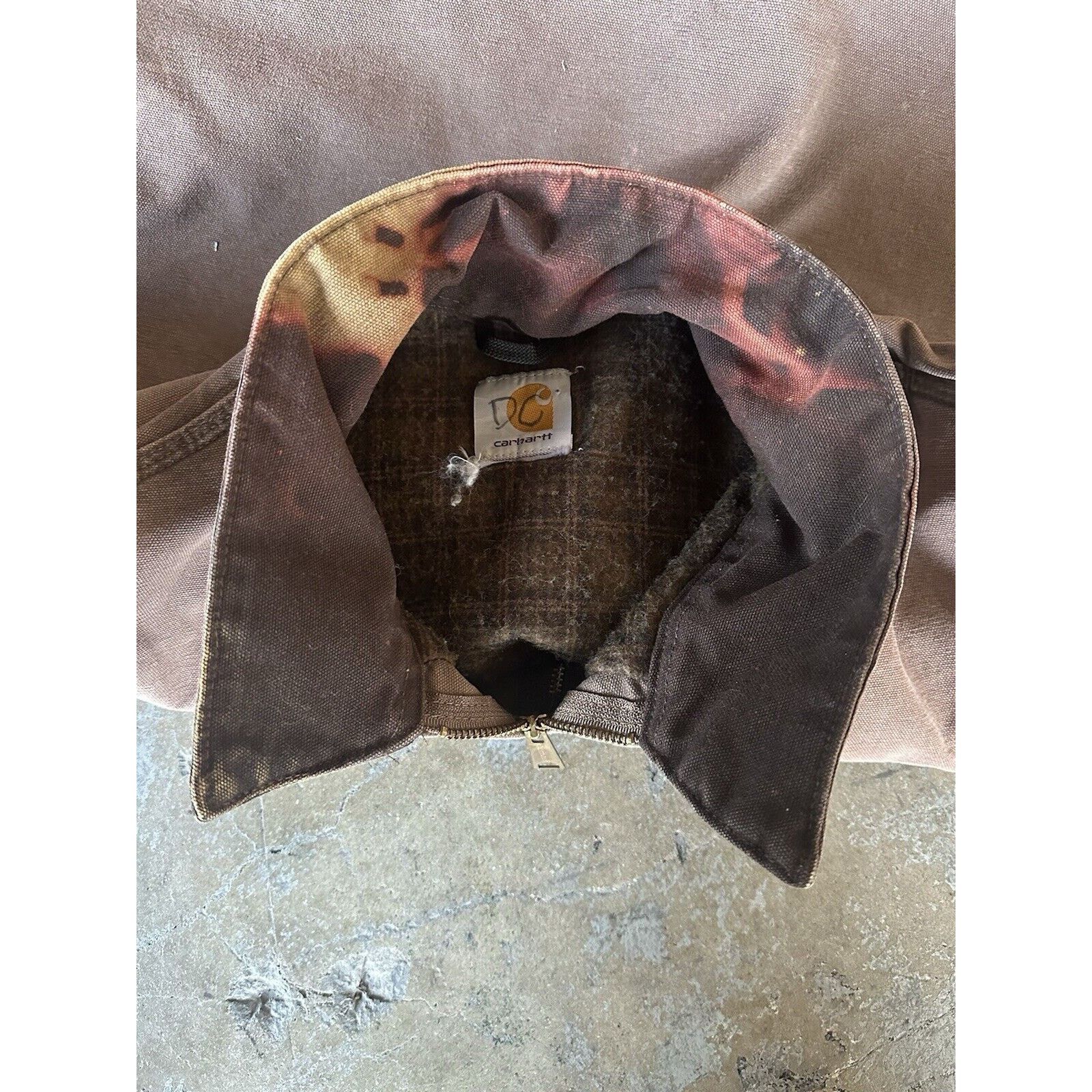 Carhartt × Vintage Vintage Carhartt Faded Brown Blanket Lined Detroit Jacket Size US XXL / EU 58 / 5 - 5 Thumbnail