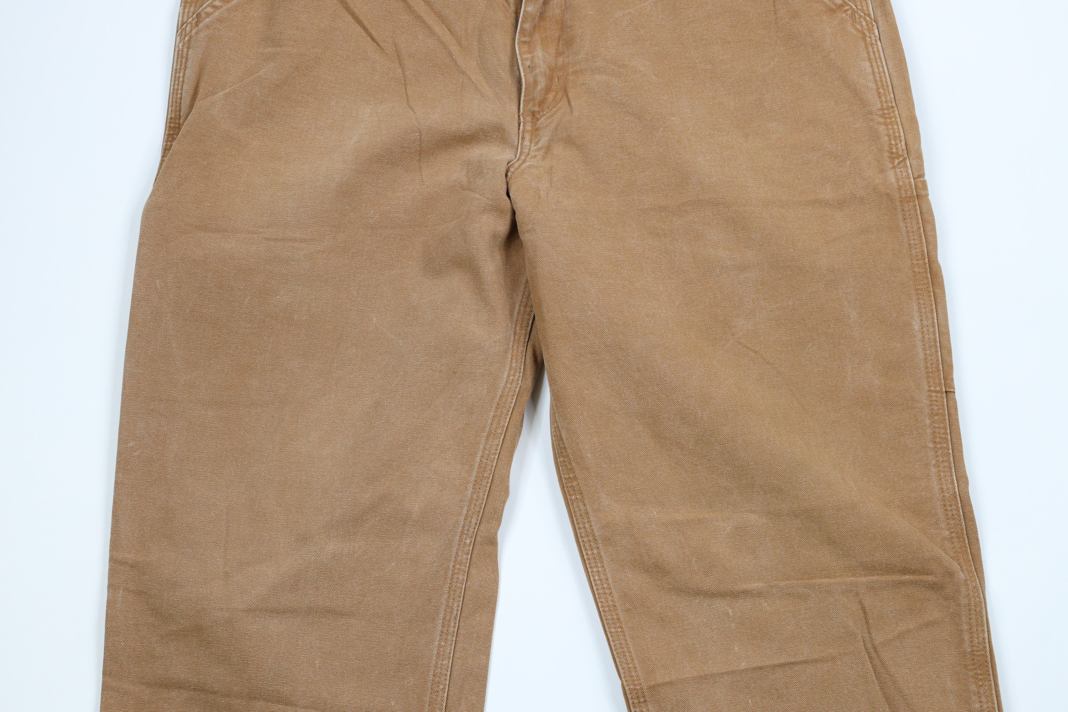Carhartt × Vintage Carhartt Faded Spell Out Relaxed Fit Canvas Pants Duck Brown Size US 36 / EU 52 - 3 Thumbnail