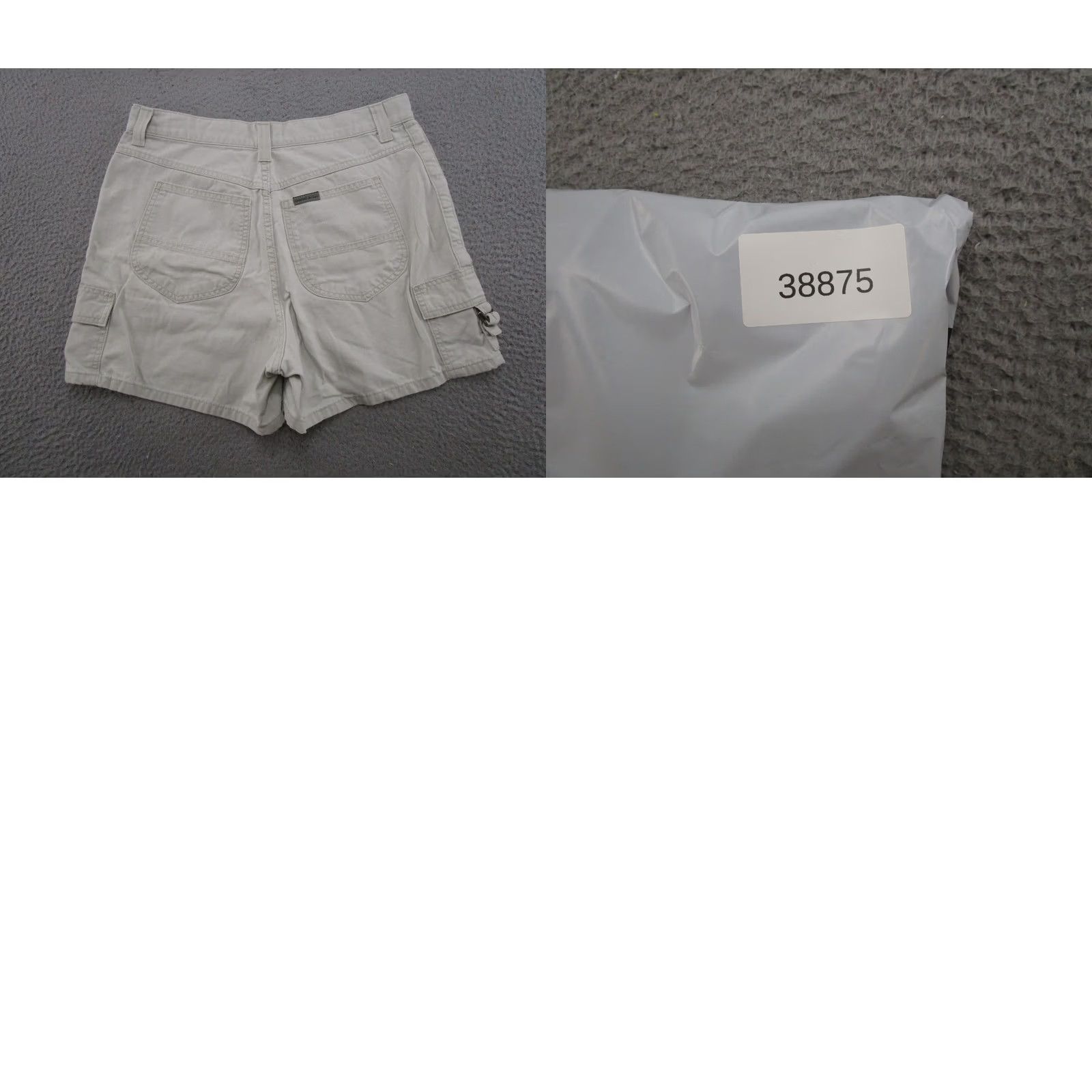 Lee VINTAGE Lee Womens Cargo Shorts Size 12 Hiking Outdoors Tan Beige Cotton Pockets Summer 90s Mens Womens Boys Girls Lee Size 34" / US 12 / IT 48 - 8 Thumbnail