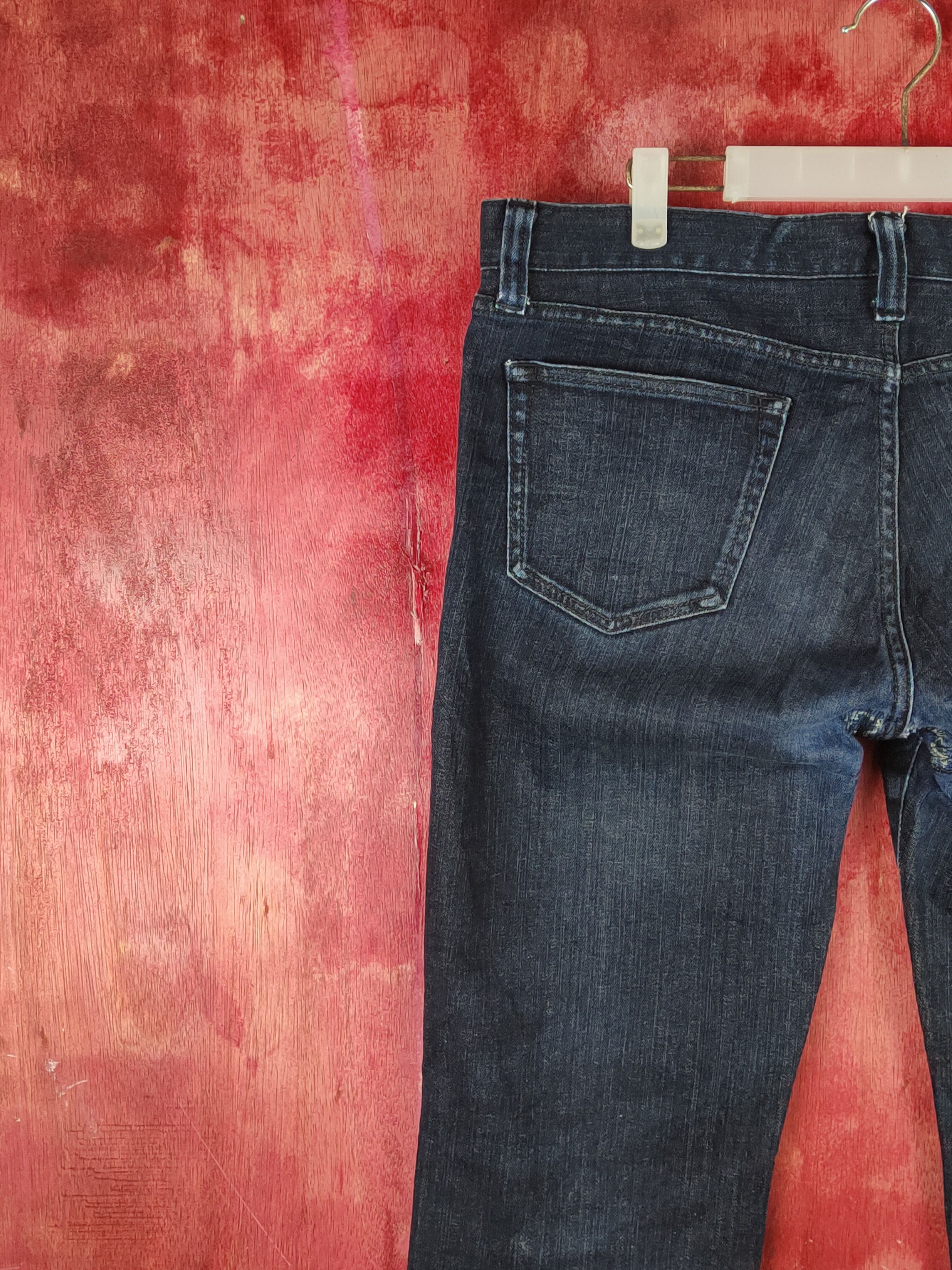 Japanese Brand Uniqlo Dark Blue Multipocket Denim#S1622 Size US 35 - 9 Thumbnail