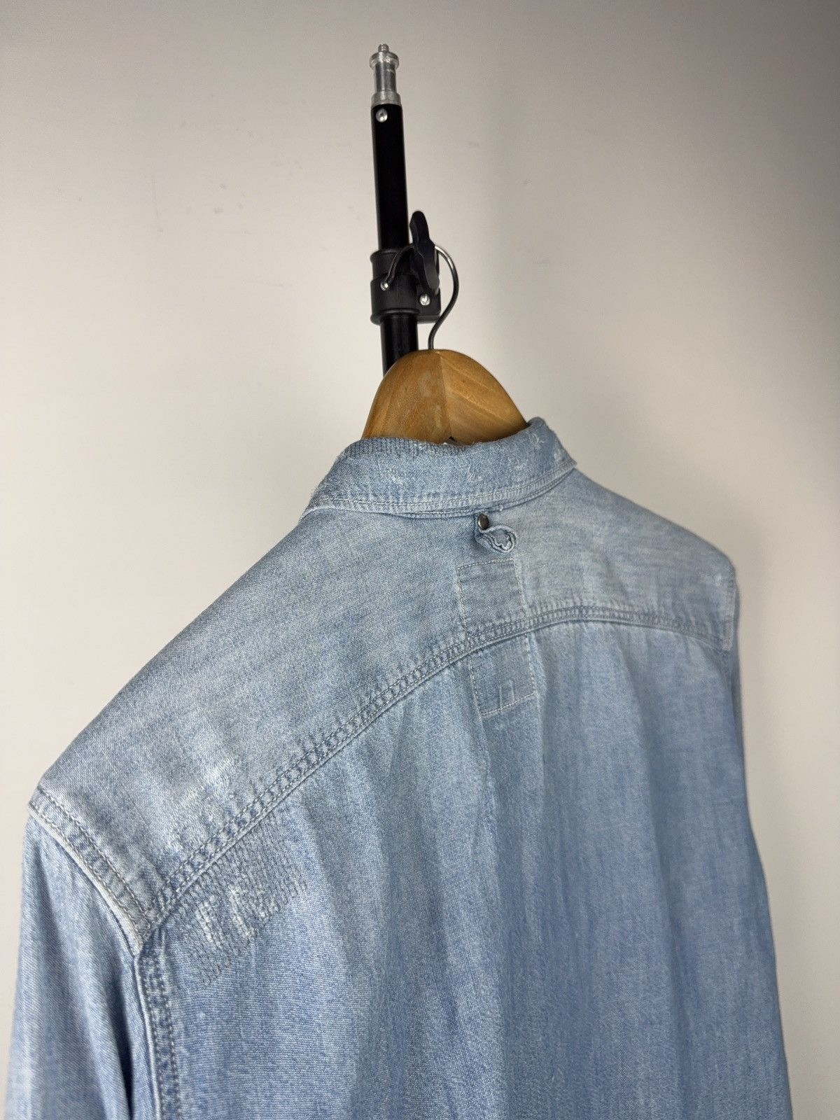 G-Star Retro 00s G-Star RAW Landon Distressed Denim Shirt L Size US L / EU 52-54 / 3 - 15 Thumbnail