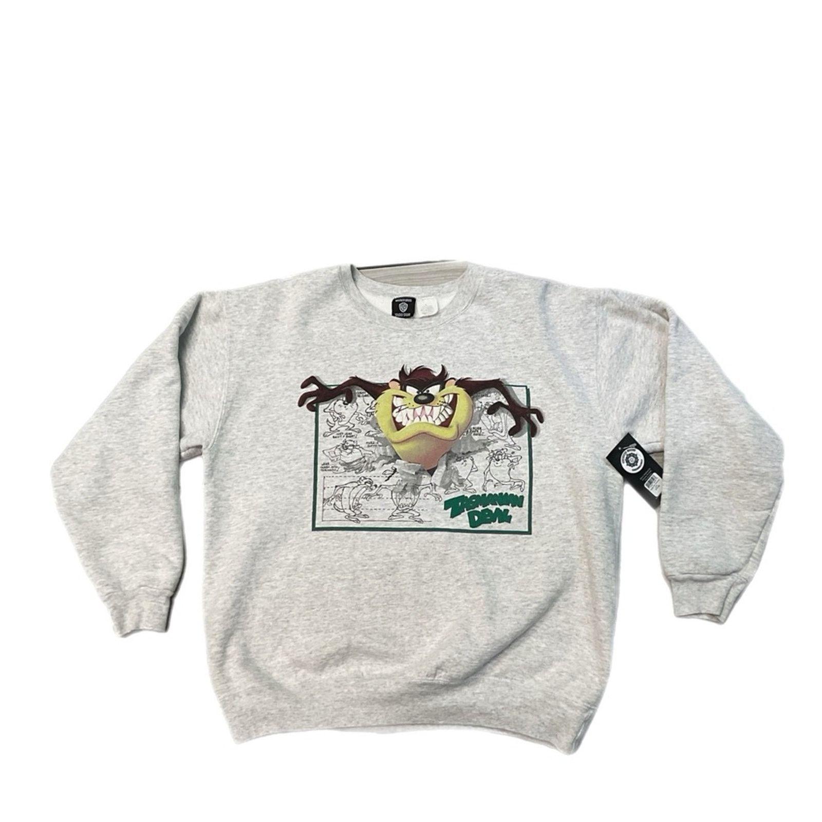 Warner Bros Vintage 90s Tazmania Sweater Size US XL / EU 56 / 4 - 1 Thumbnail