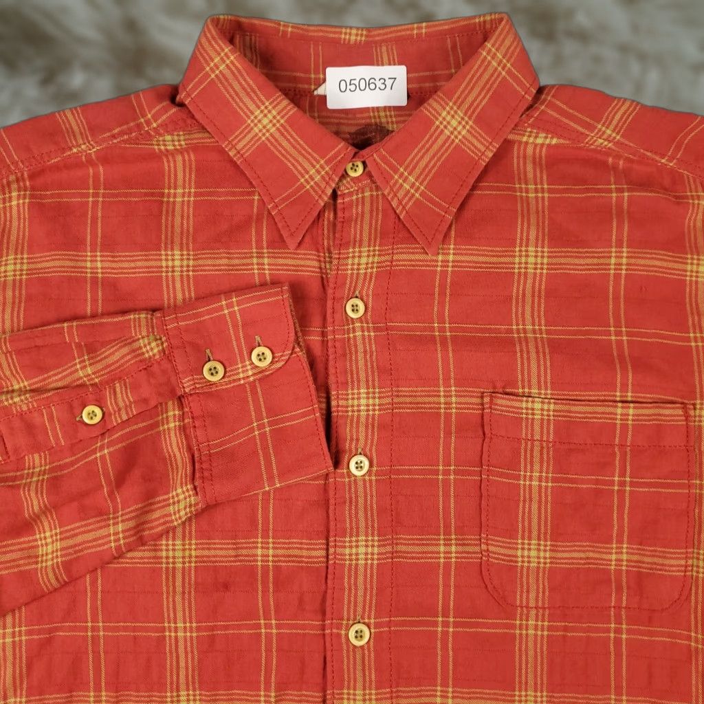 Tommy Bahama Tommy Bahama Shirt XL Blue Plaid Cotton Button-Up Long Sleeve Mens Size US XL / EU 56 / 4 - 1 Thumbnail