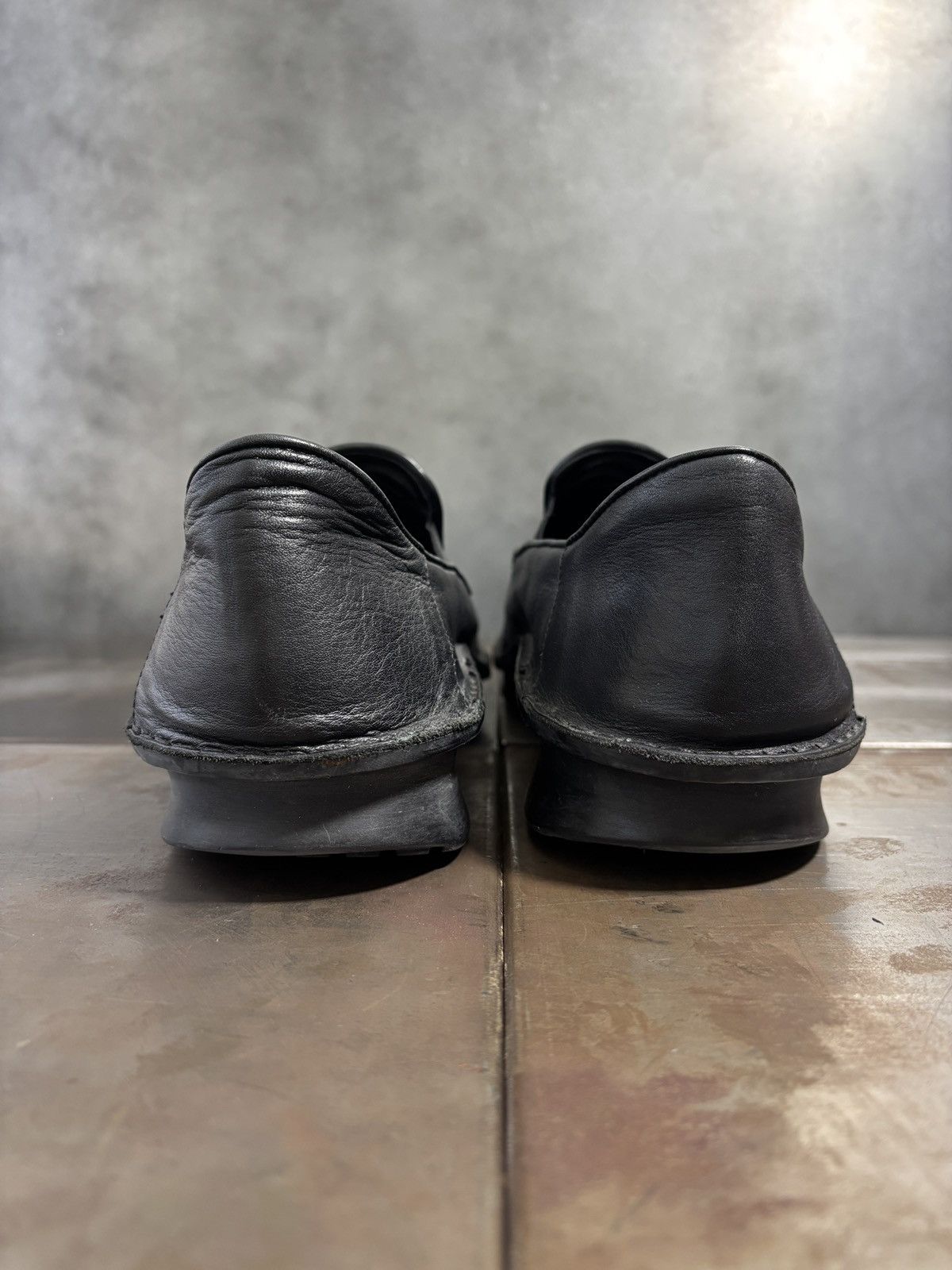 Bruno Bordese 2000s Clone by Bruno Bordese Leather Loafers Designer Square Size US 12 / EU 45 - 10 Thumbnail
