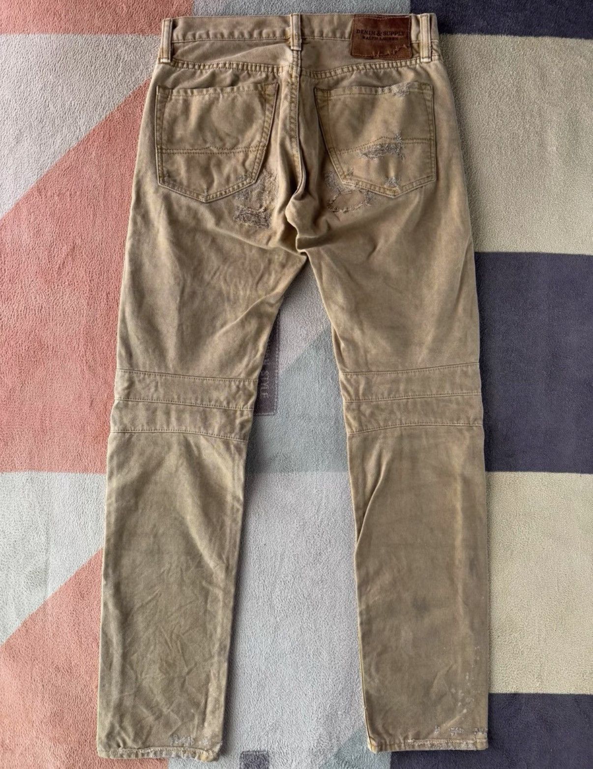 Denim & Supply Ralph Lauren Ralph Lauren Denim Supply Distressed Canvas Cargo Pants K22 Size US 29 - 2 Thumbnail