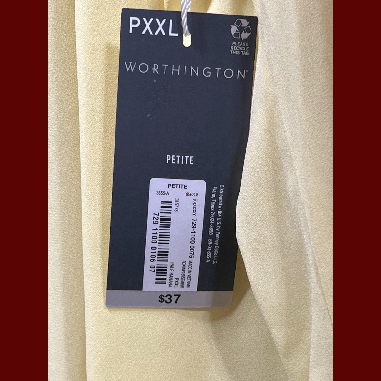 Worthington Worthington - Women's Short Sleeve Round Neck Blouse - Petit Size XXL / US 16-18 / IT 52-54 - 10 Thumbnail