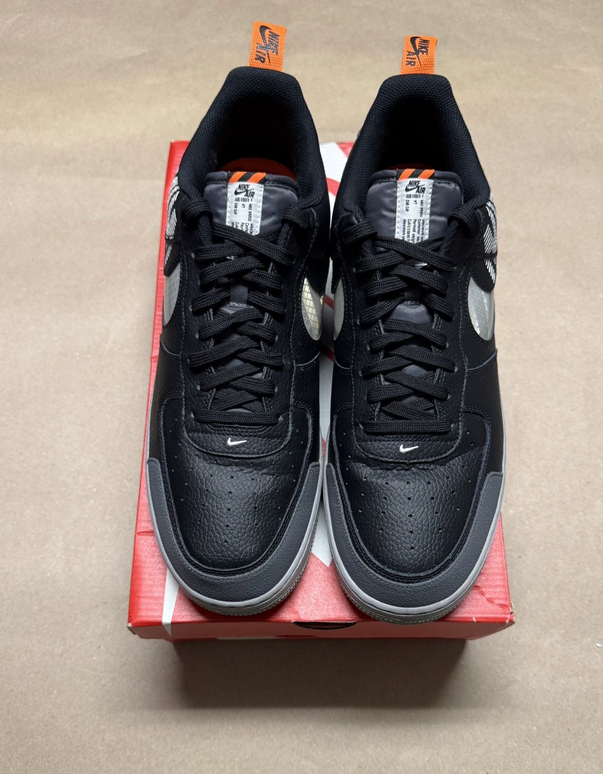 Nike Nike Air Force 1 AF1 Low Under Construction Black Men’s 14 Size US 14 / EU 47 - 3 Thumbnail