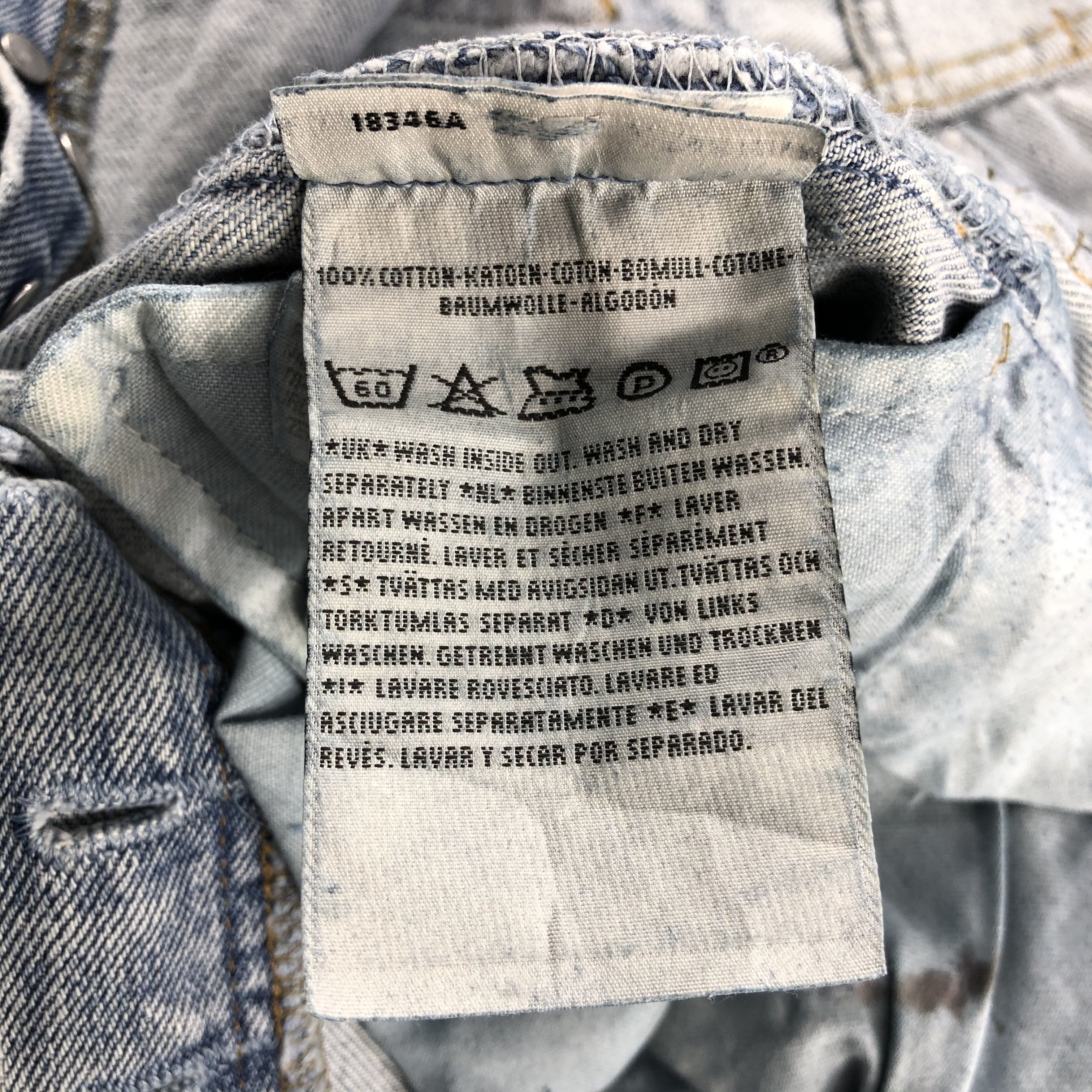 Levi's Vintage 90s Light Wash Levis 501 Jeans-JM2274 Size US 36 / EU 52 - 10 Thumbnail