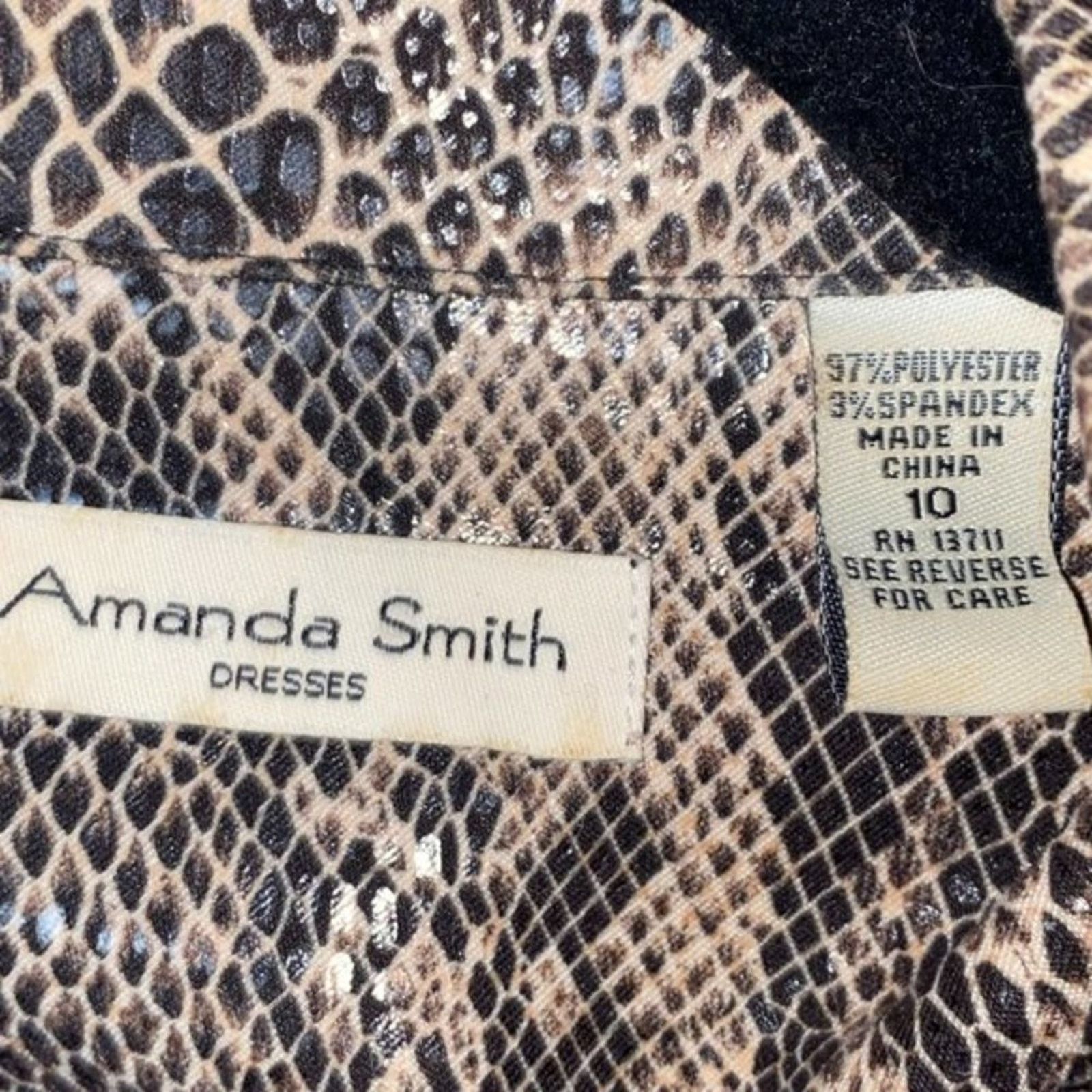 Other Amanda Smith Faux Snakeskin Button Down Jacket 10 Size L / US 10 / IT 46 - 6 Thumbnail