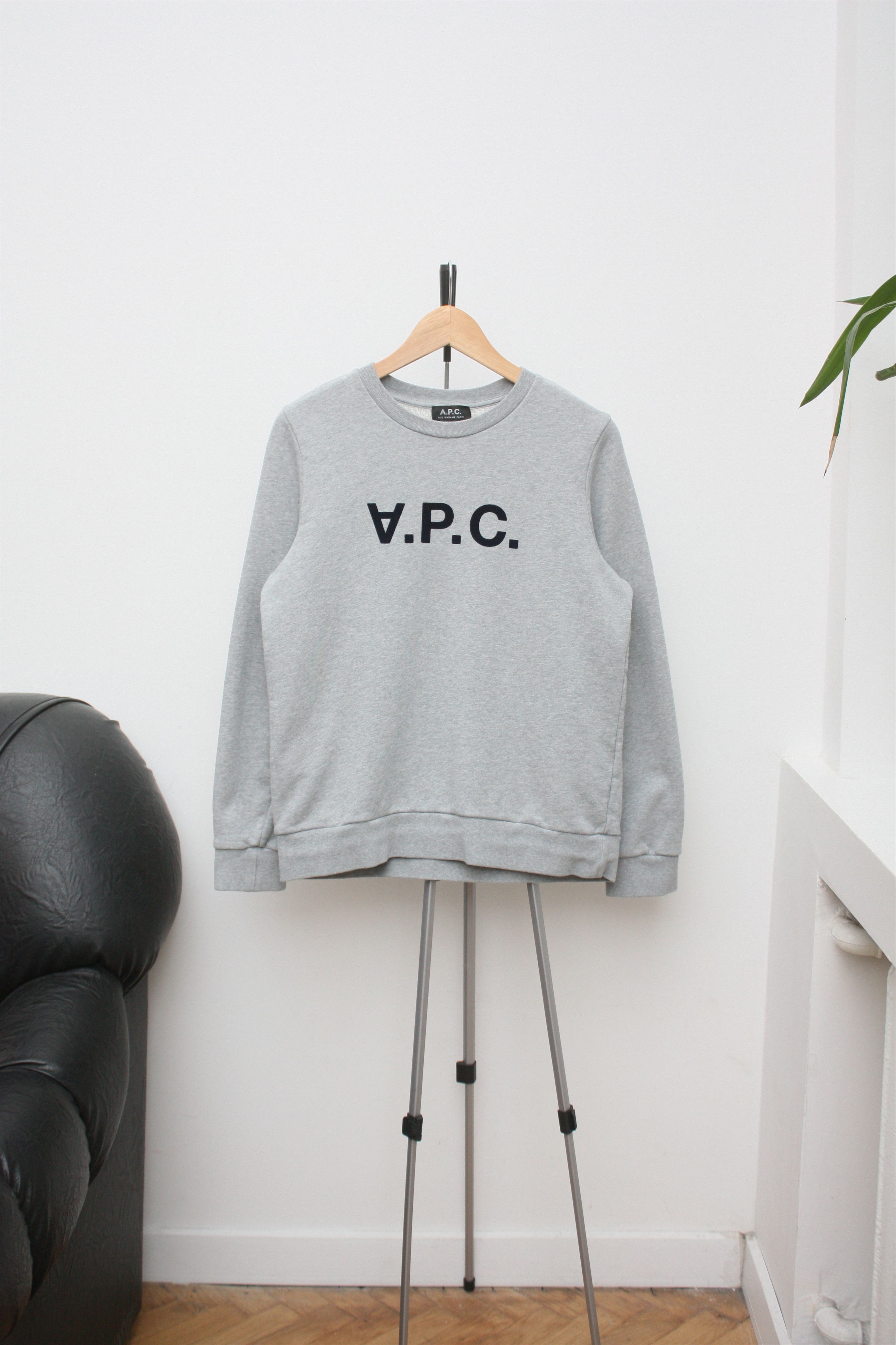 A.P.C. A.P.C. Logo Gray Sweatshirt Size US XS / EU 42 / 0 - 2 Thumbnail