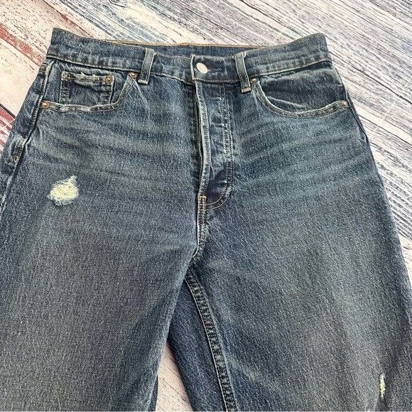 Gap GAP Cheeky Straight High Rise Classic Blue Jeans Women’s 27 Size 27" / US 4 / IT 40 - 3 Thumbnail