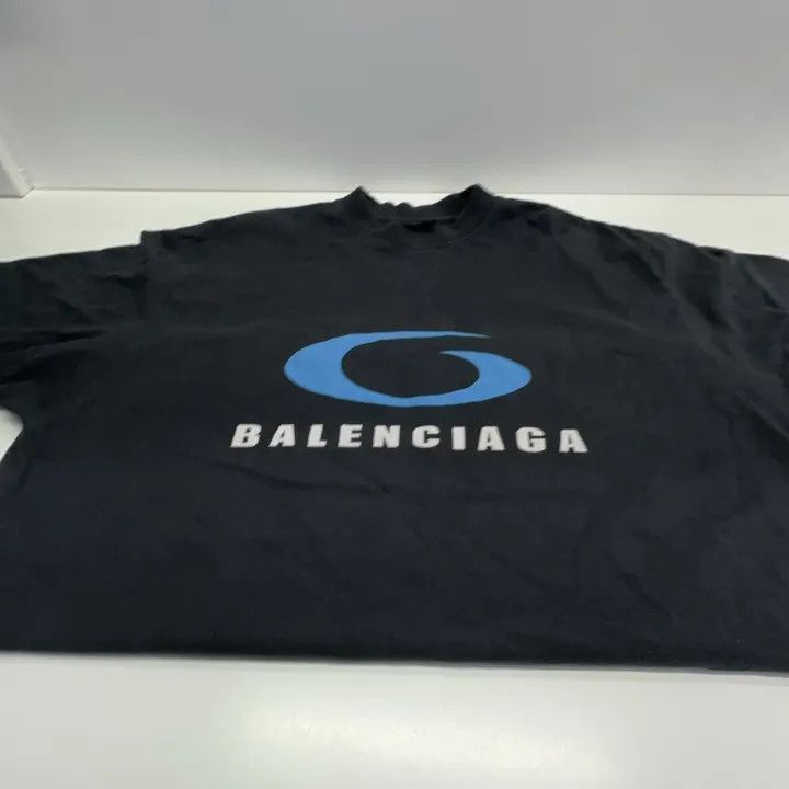 Balenciaga Balenciaga Logo Print Short Sleeve T-Shirt 0079-2507 Size US L / EU 52-54 / 3 - 3 Thumbnail