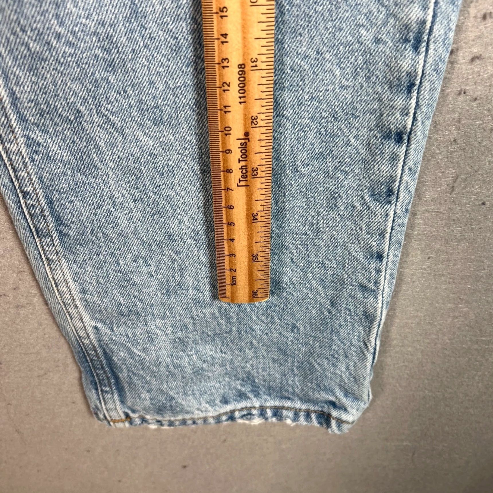 Mango Mango Womens Jeans Distressed Light Wash Denim High-Waisted Selina Size 6 Straight 5-Pocket Blue Size 28" / US 6 / IT 42 - 7 Thumbnail