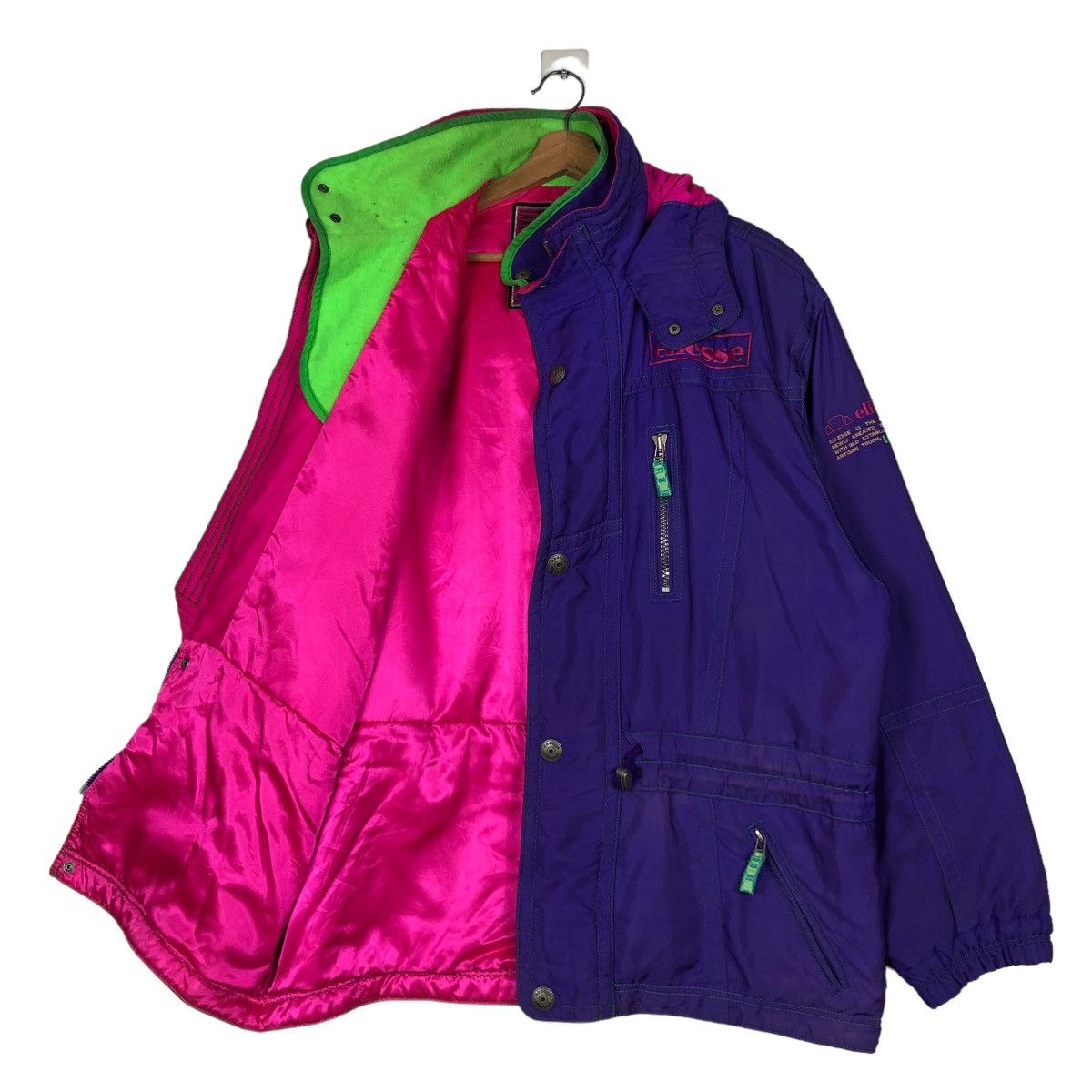 Japanese Brand 🔥Vintage Ski Jacket Multi Colour Ellesse Italy Cargo Pocket Size US M / EU 48-50 / 2 - 11 Thumbnail