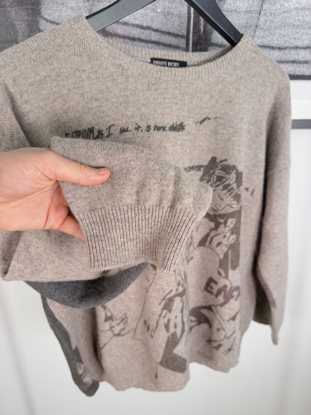 Enfants Riches Deprimes 🚭RARE🚭 FALL/WINTER 2021 “DRAMA OF OPIUM” MERINO WOOL SWEATER Size US L / EU 52-54 / 3 - 14 Thumbnail