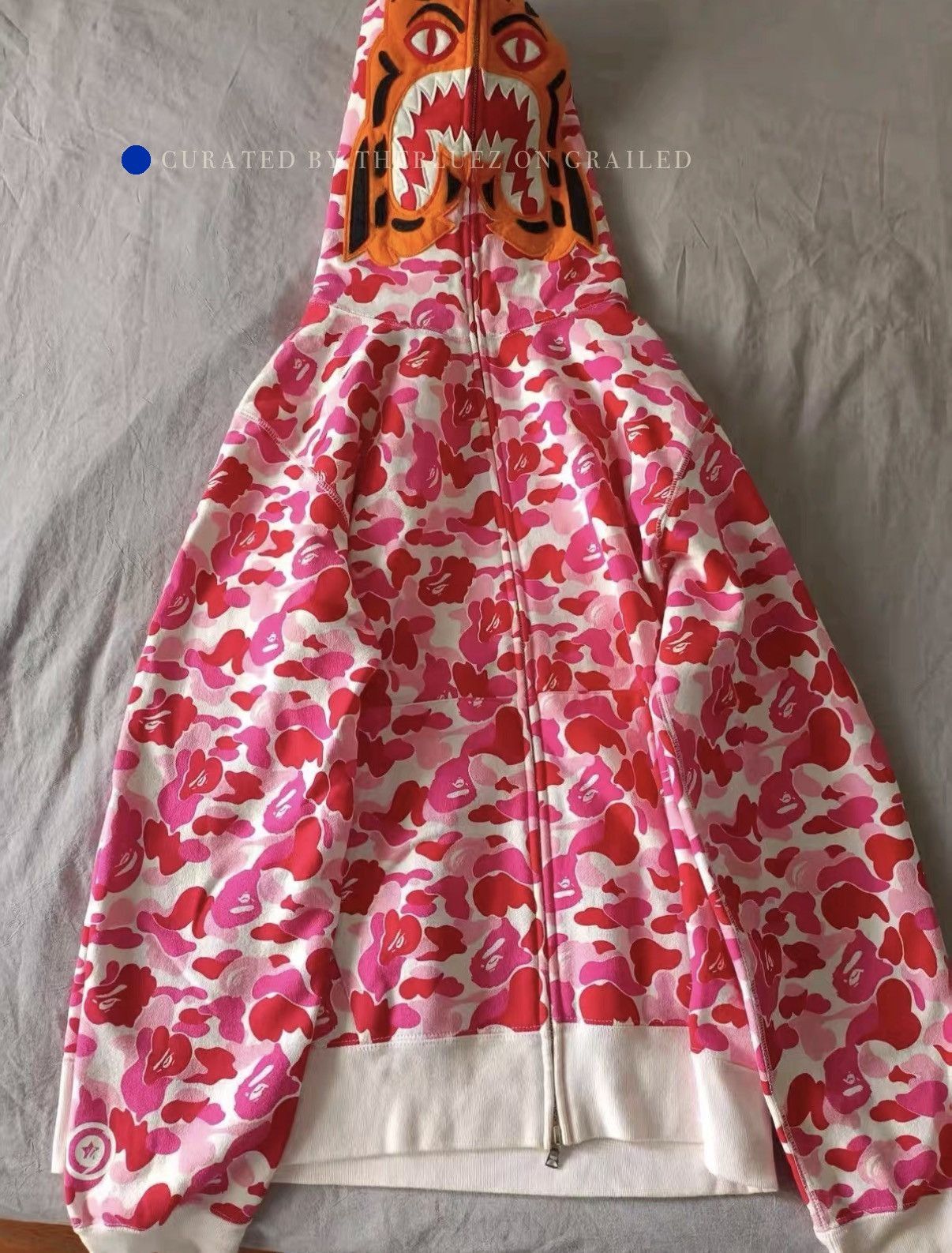 Bape Pink Camo Shark Hooded Zip Jacket Size US XXL / EU 58 / 5 - 1 Thumbnail
