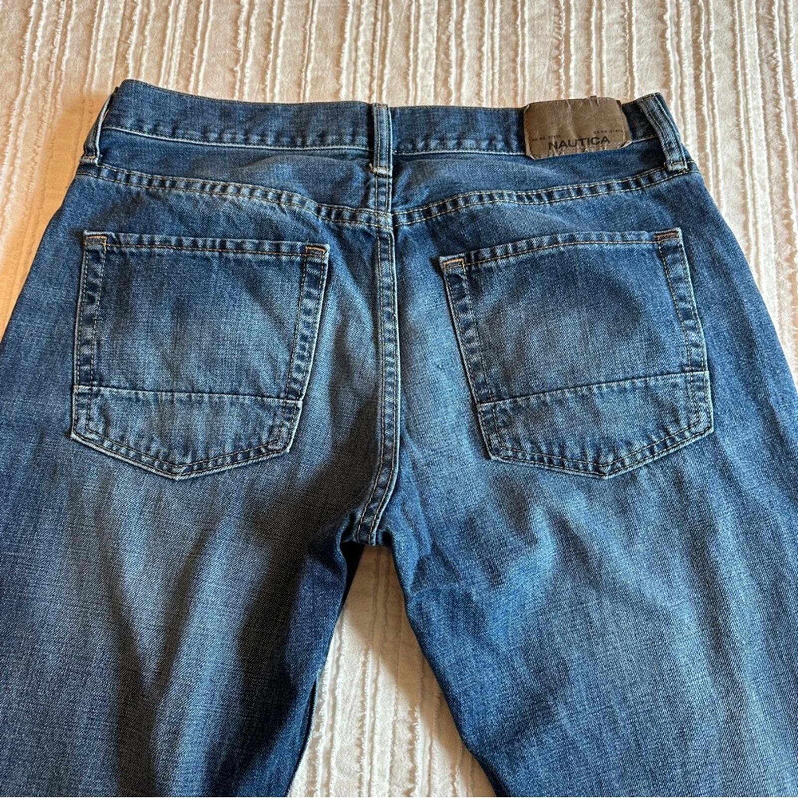 Nautica Nautica 32 x 32 Relaxed Fit Jeans Dark Blue Straight Leg Size US 32 / EU 48 - 4 Thumbnail