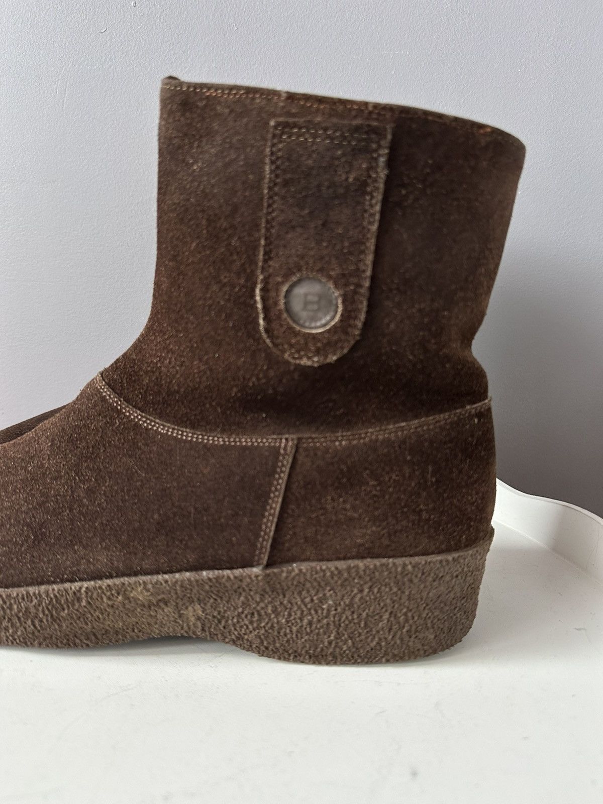 Bally Bally Suisse Shearling Fur Suede Brown Ankle boots shoes Size US 9 / EU 42 - 3 Thumbnail
